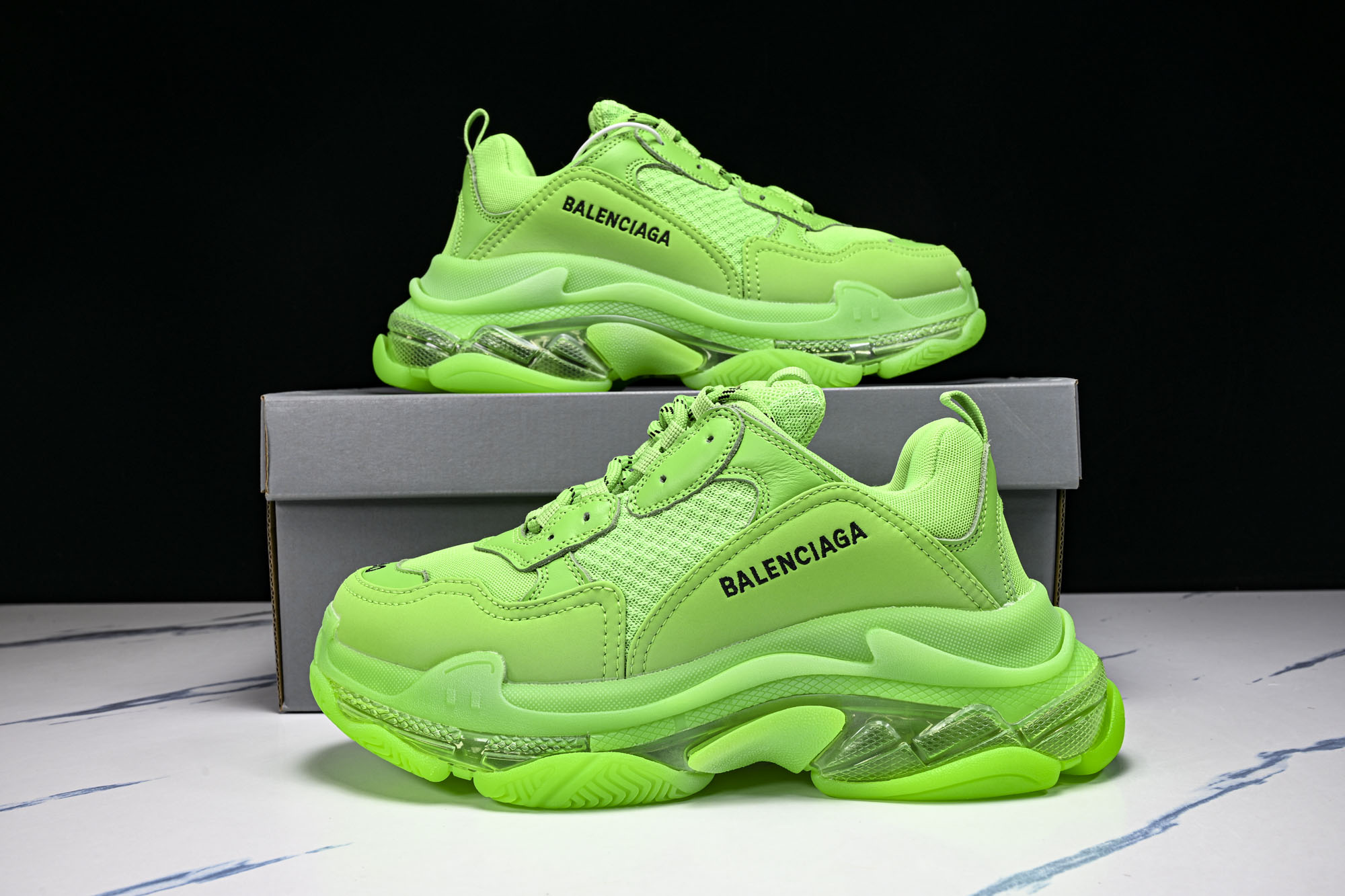纯原 Balenciaga Triple S 3.0 巴黎世家三代复古休闲跑鞋 全组合氮气水晶大底W2GR1-3801 