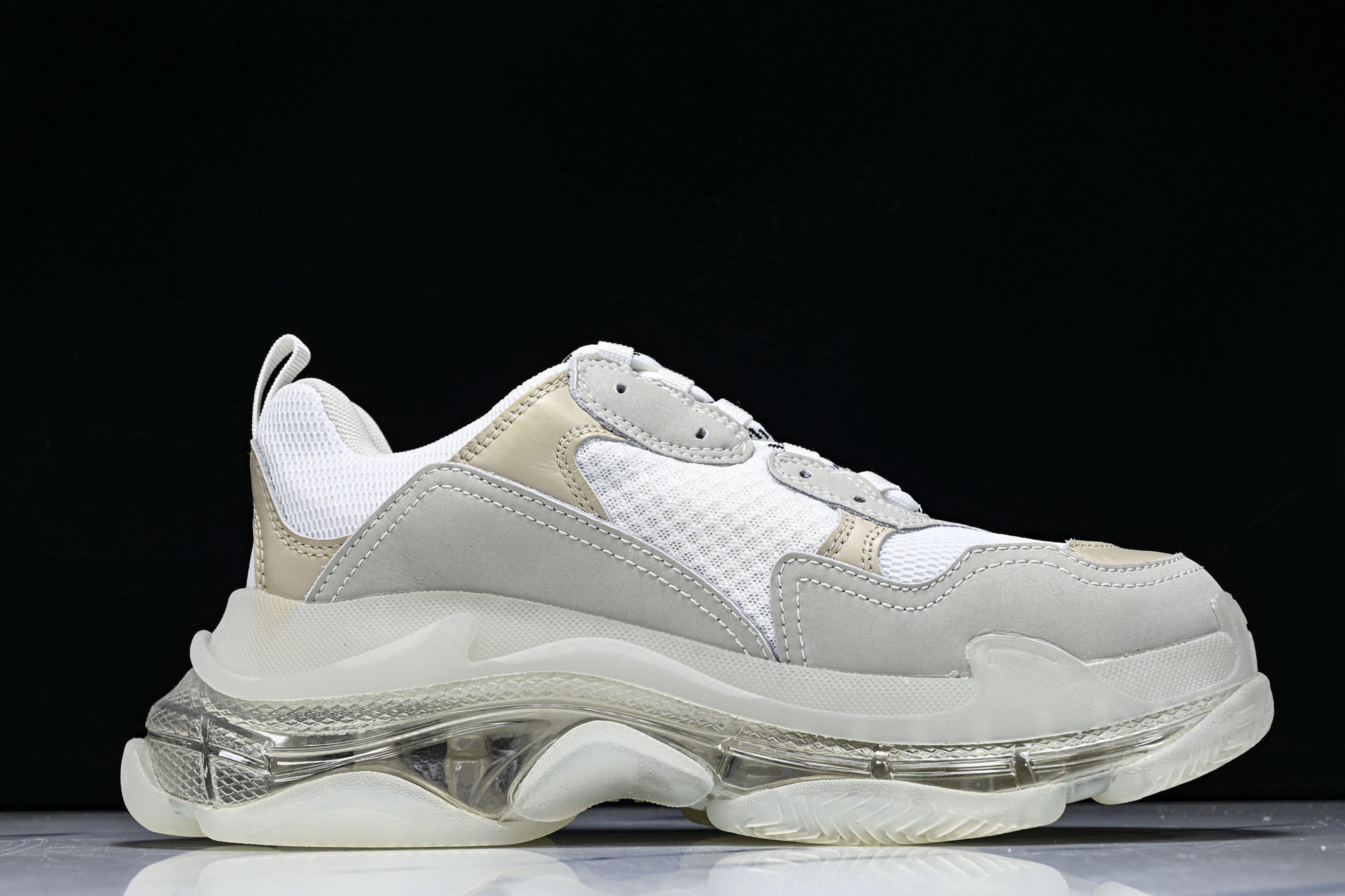 纯原 Balenciaga Triple S 3.0 巴黎世家三代复古休闲跑鞋 全组合氮气水晶大底W09E1-9000 