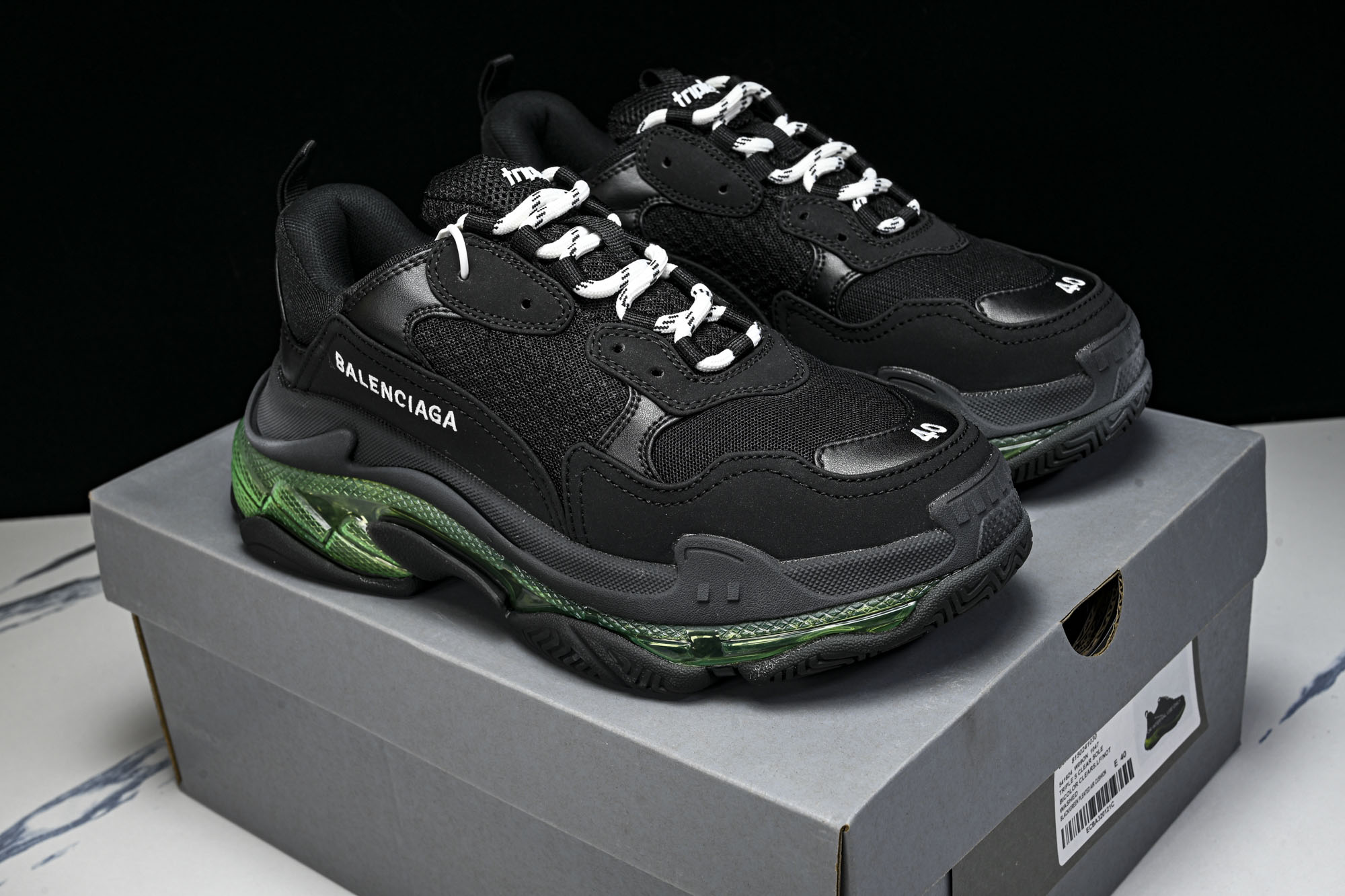 纯原 Balenciaga Triple S 3.0 巴黎世家三代复古休闲跑鞋 全组合氮气水晶大底W09ON-1047 