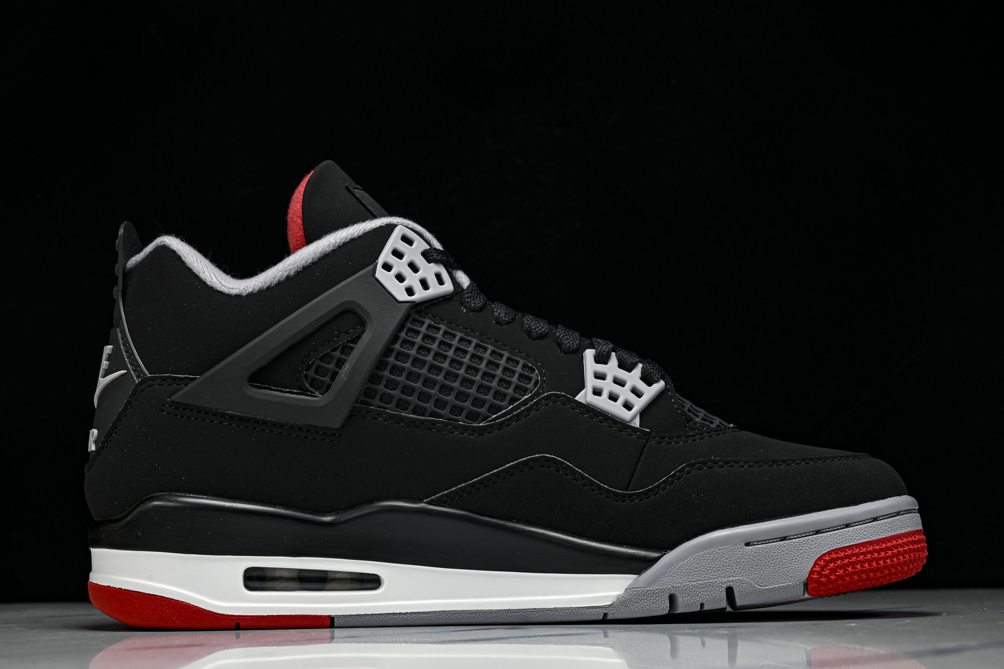 纯原 Air Jordan 4 Retro _Bred_ AJ4 乔4黑红2.0 IX8180-001 #YZ001-1
