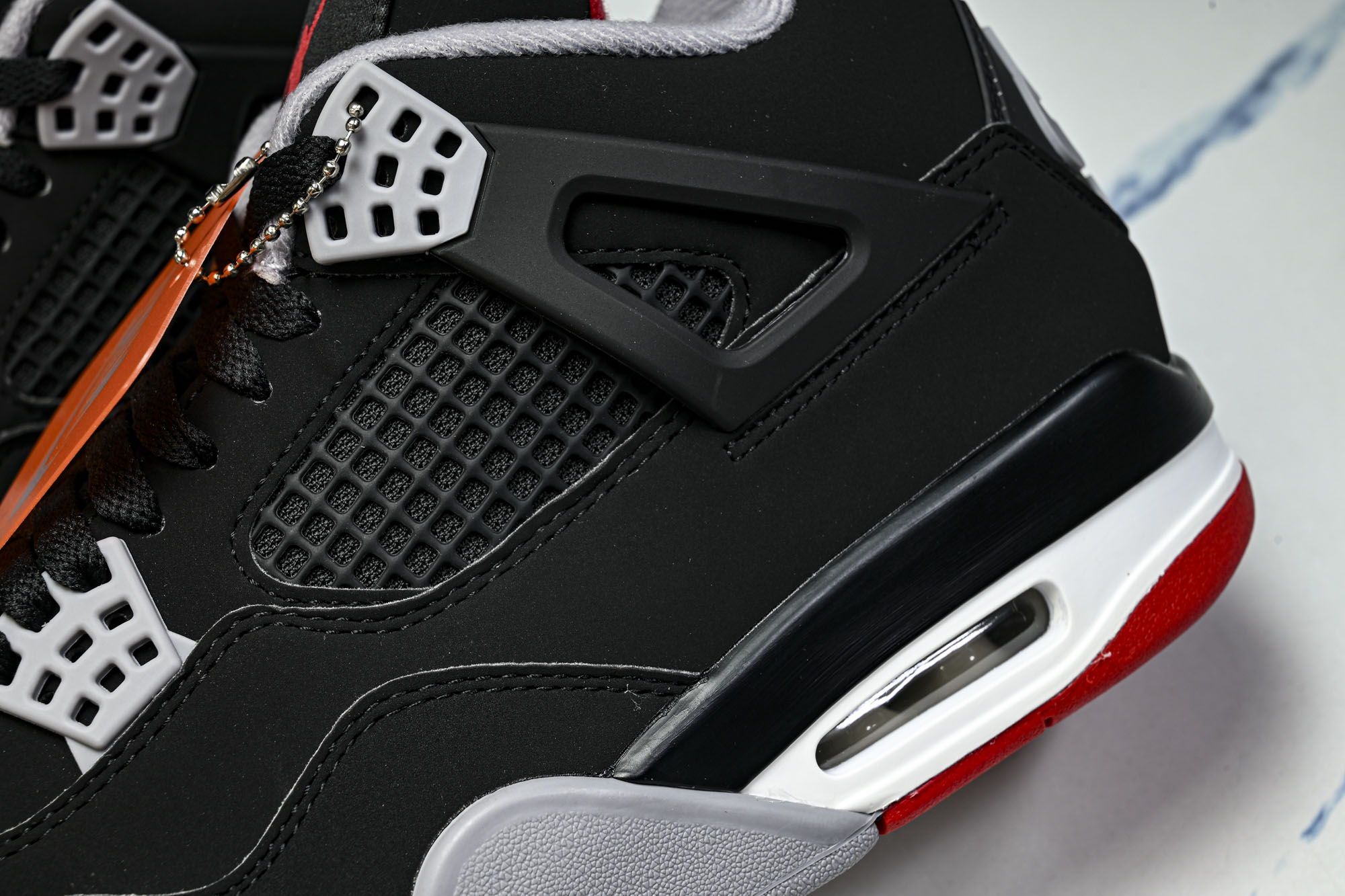 纯原 Air Jordan 4 Retro _Bred_ AJ4 乔4黑红2.0 IX8180-001 #YZ001-1