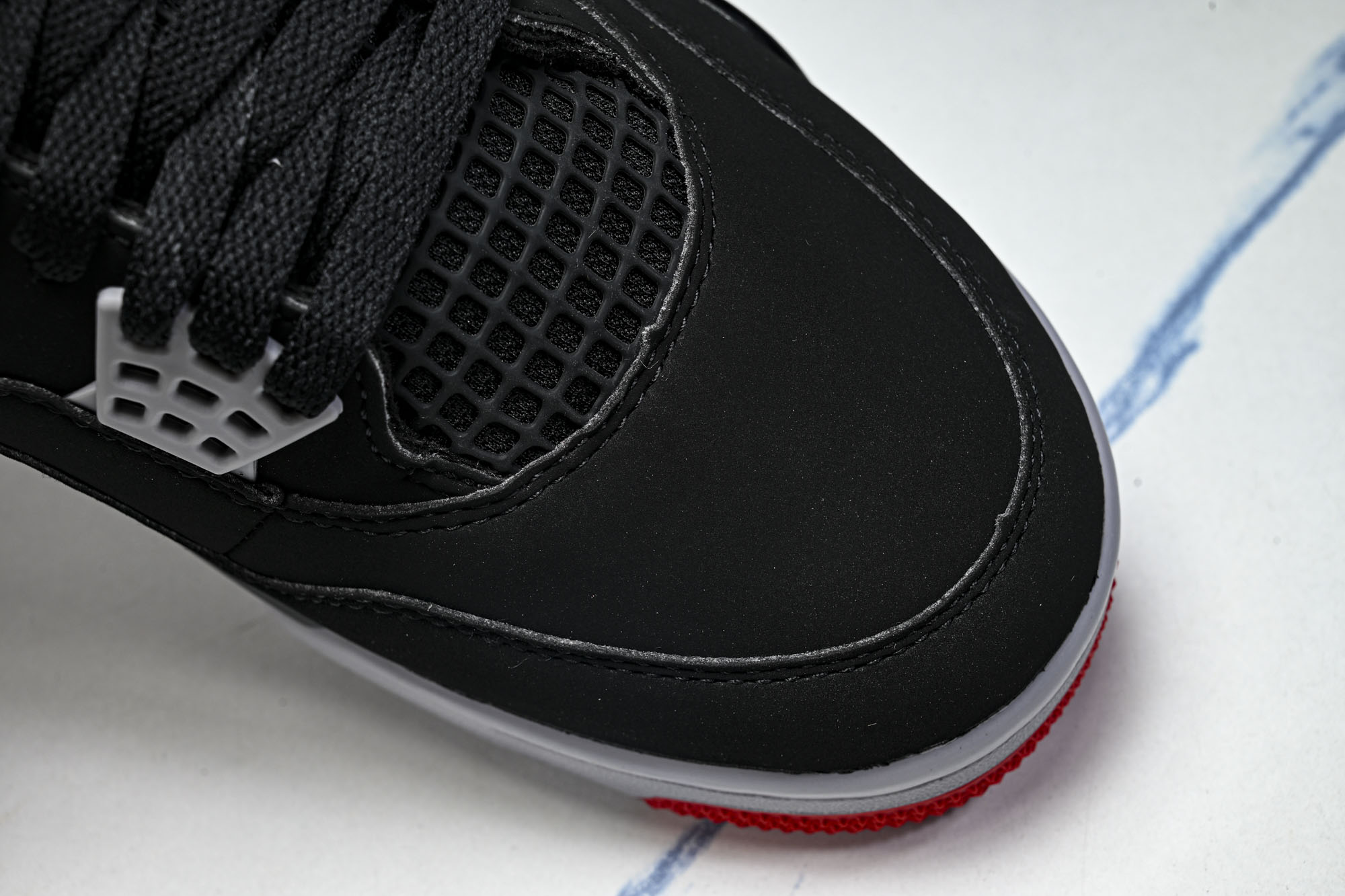 纯原 Air Jordan 4 Retro _Bred_ AJ4 乔4黑红2.0 IX8180-001 #YZ001-1