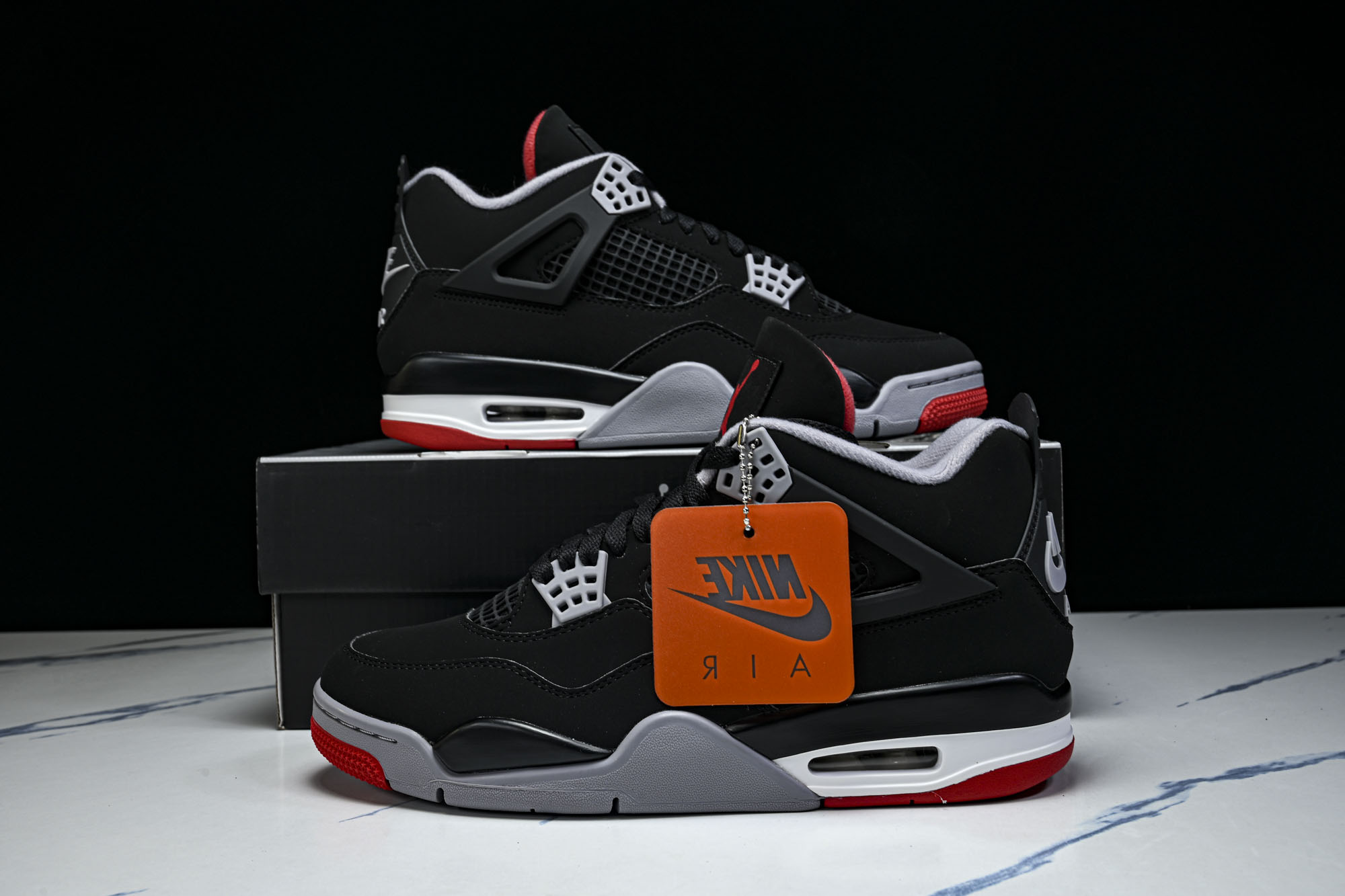 纯原 Air Jordan 4 Retro _Bred_ AJ4 乔4黑红2.0 IX8180-001 #YZ001-1