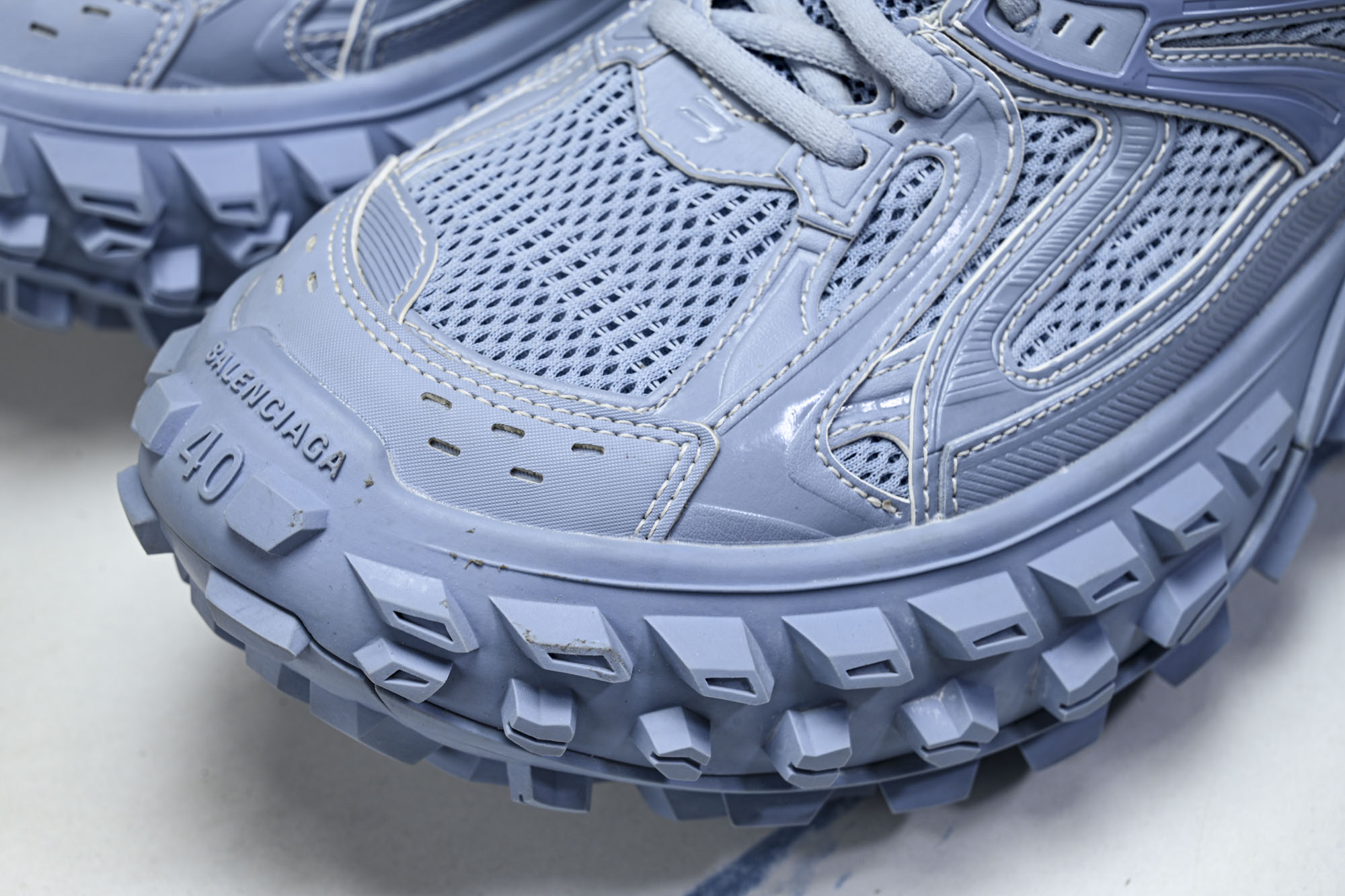 纯原 Balenciaga Defender Rubber Platform Sneakers 巴黎世家 轮胎鞋 浅蓝W