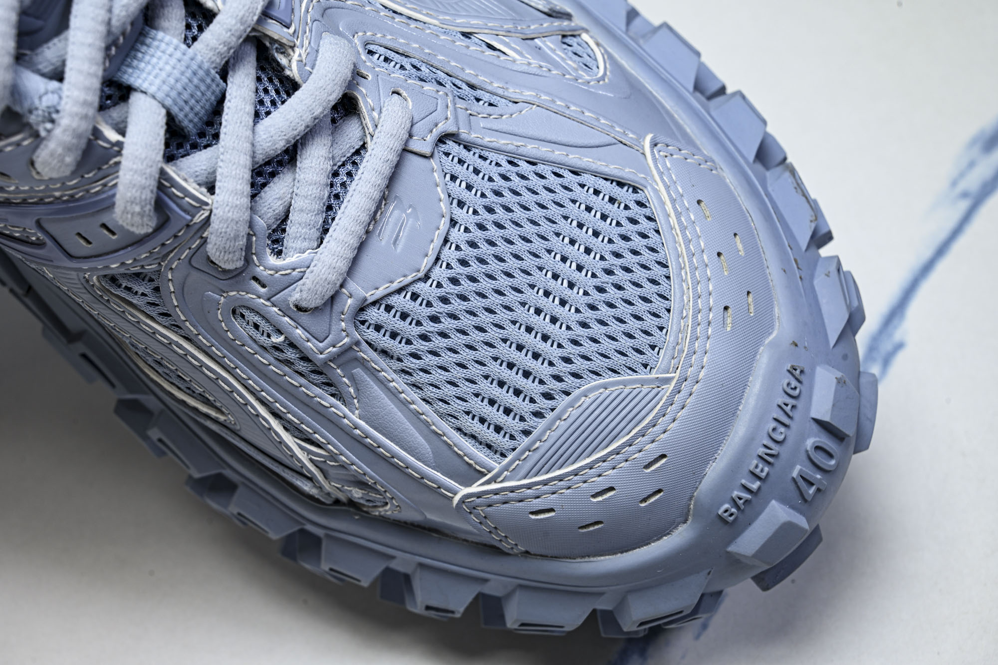 纯原 Balenciaga Defender Rubber Platform Sneakers 巴黎世家 轮胎鞋 浅蓝W