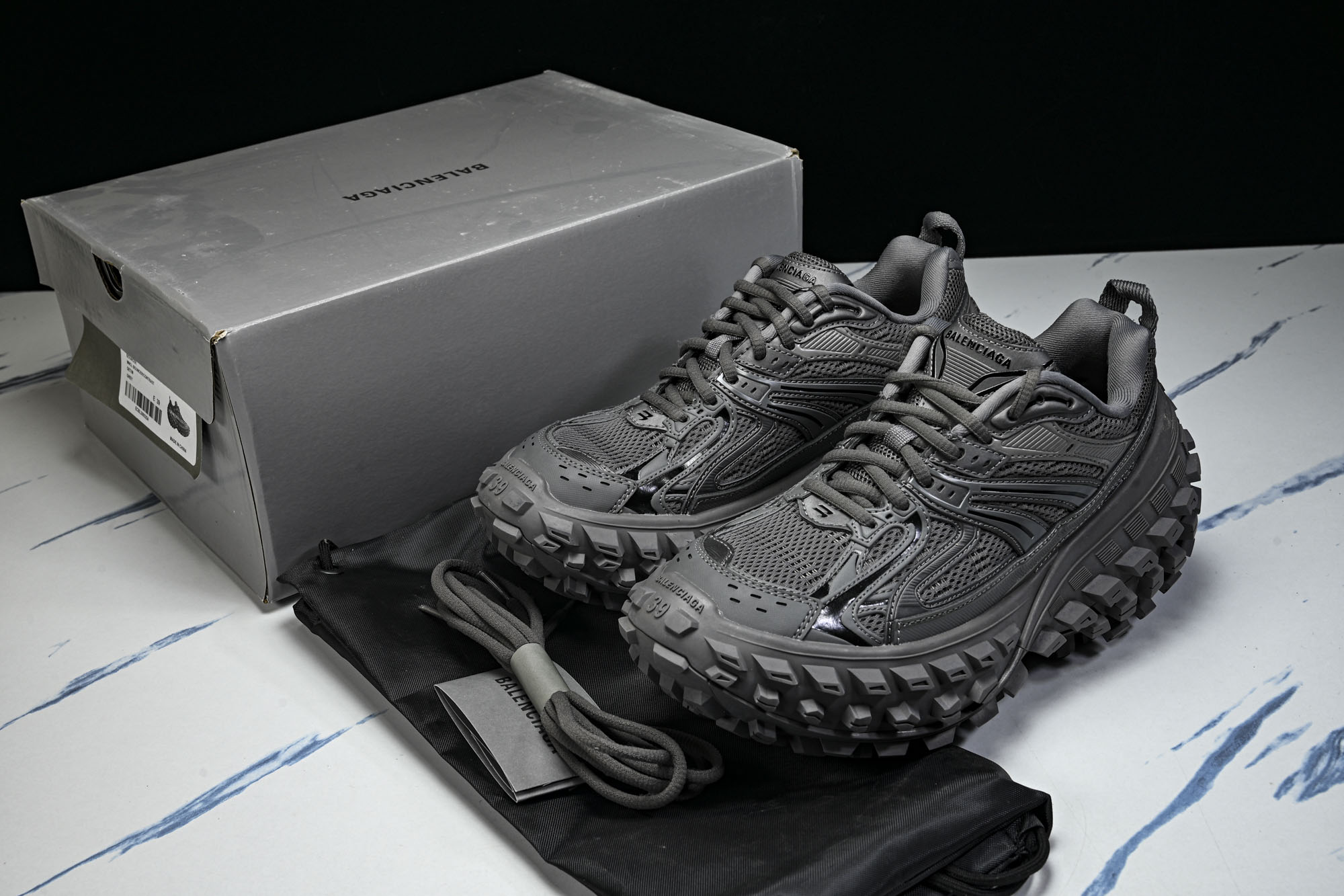 纯原 Balenciaga Defender Rubber Platform Sneakers 巴黎世家 轮胎鞋 深棕色