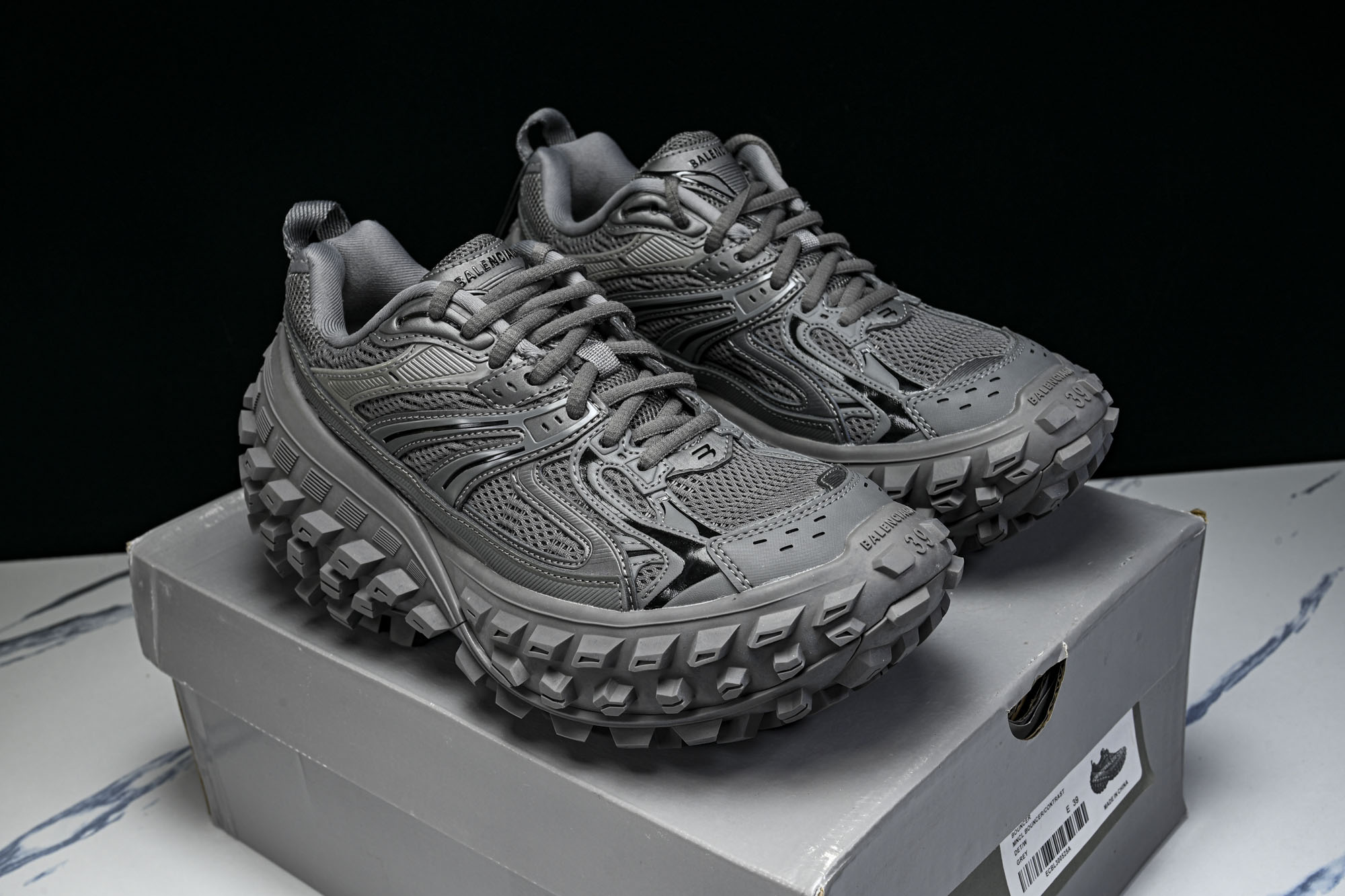 纯原 Balenciaga Defender Rubber Platform Sneakers 巴黎世家 轮胎鞋 深棕色