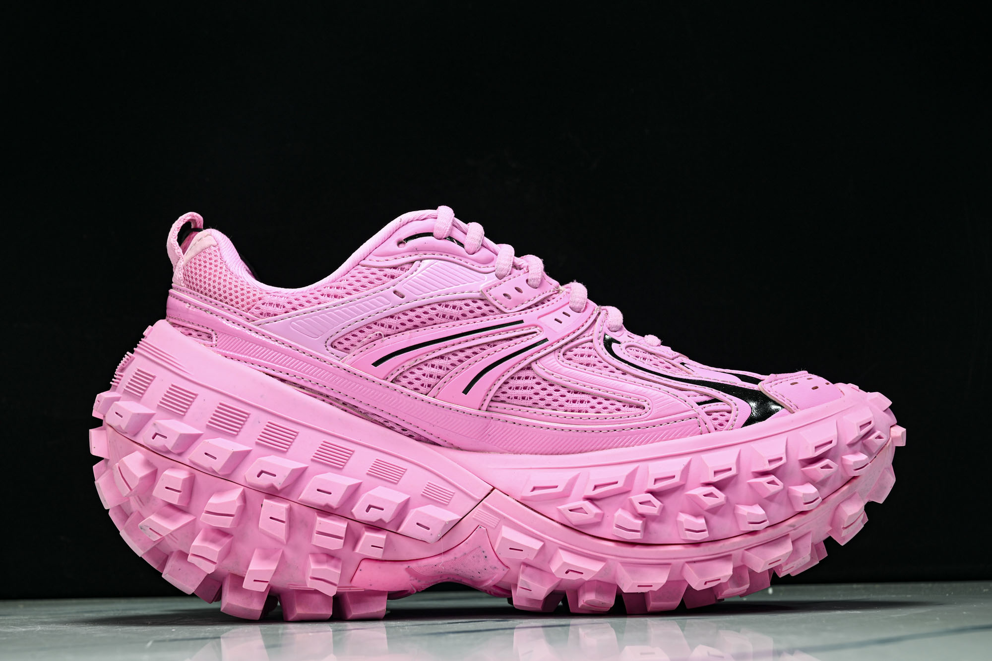 纯原 Balenciaga Defender Rubber Platform Sneakers 巴黎世家 轮胎鞋 粉色 