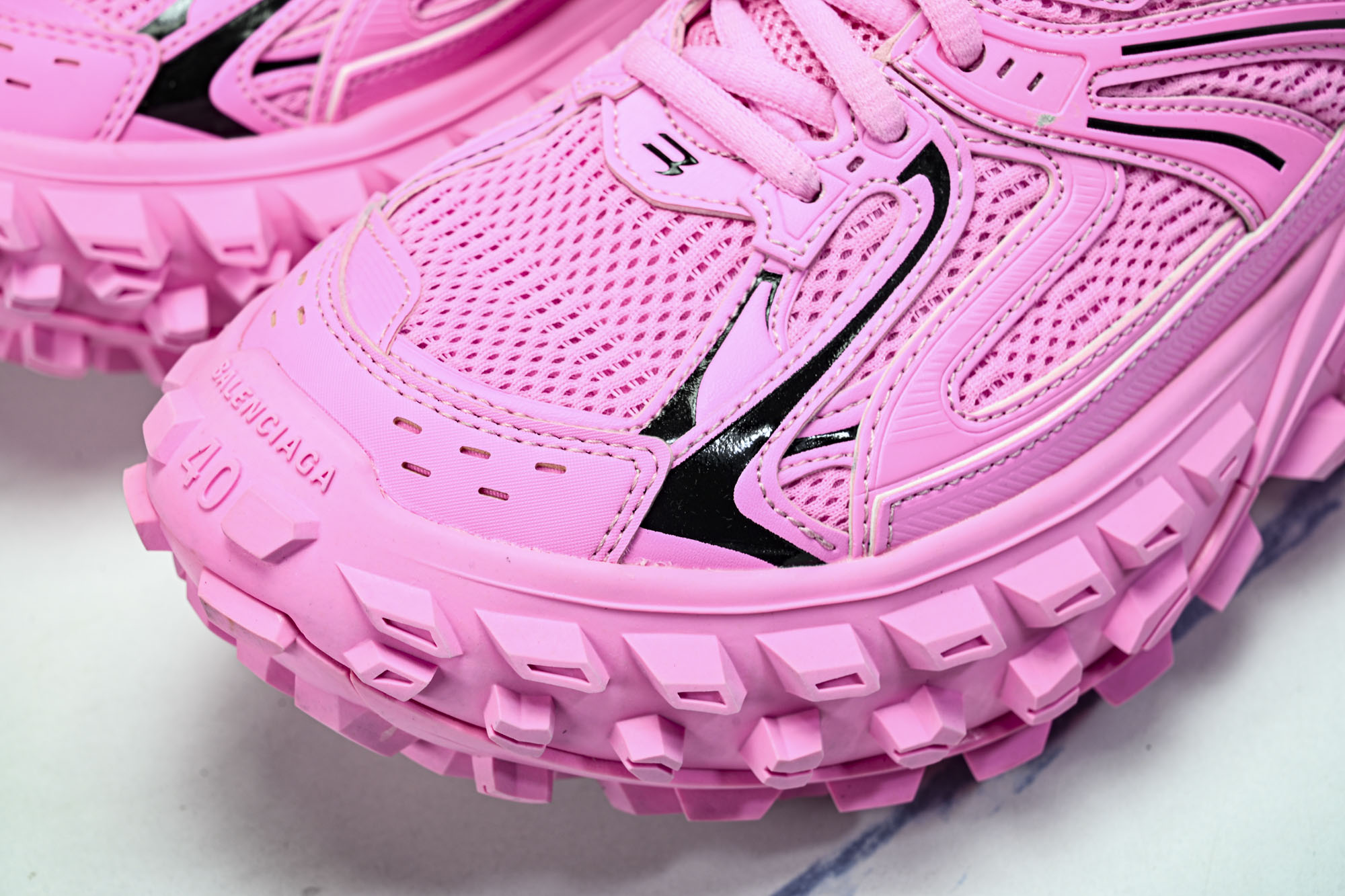纯原 Balenciaga Defender Rubber Platform Sneakers 巴黎世家 轮胎鞋 粉色 