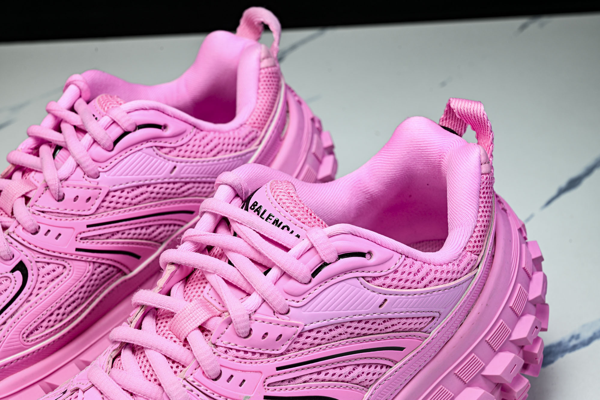 纯原 Balenciaga Defender Rubber Platform Sneakers 巴黎世家 轮胎鞋 粉色 
