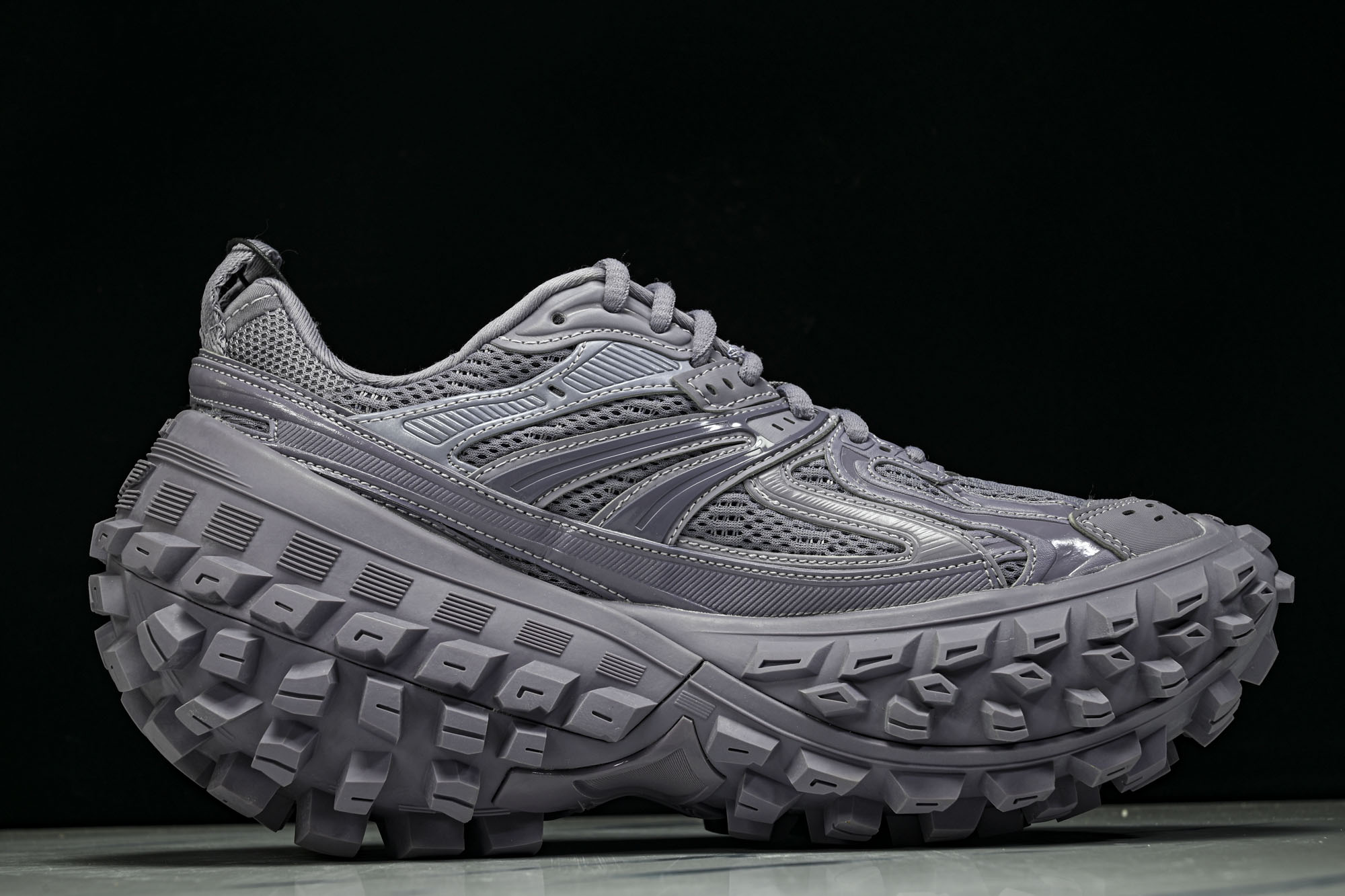 纯原 Balenciaga Defender Rubber Platform Sneakers 巴黎世家 轮胎鞋 紫色 