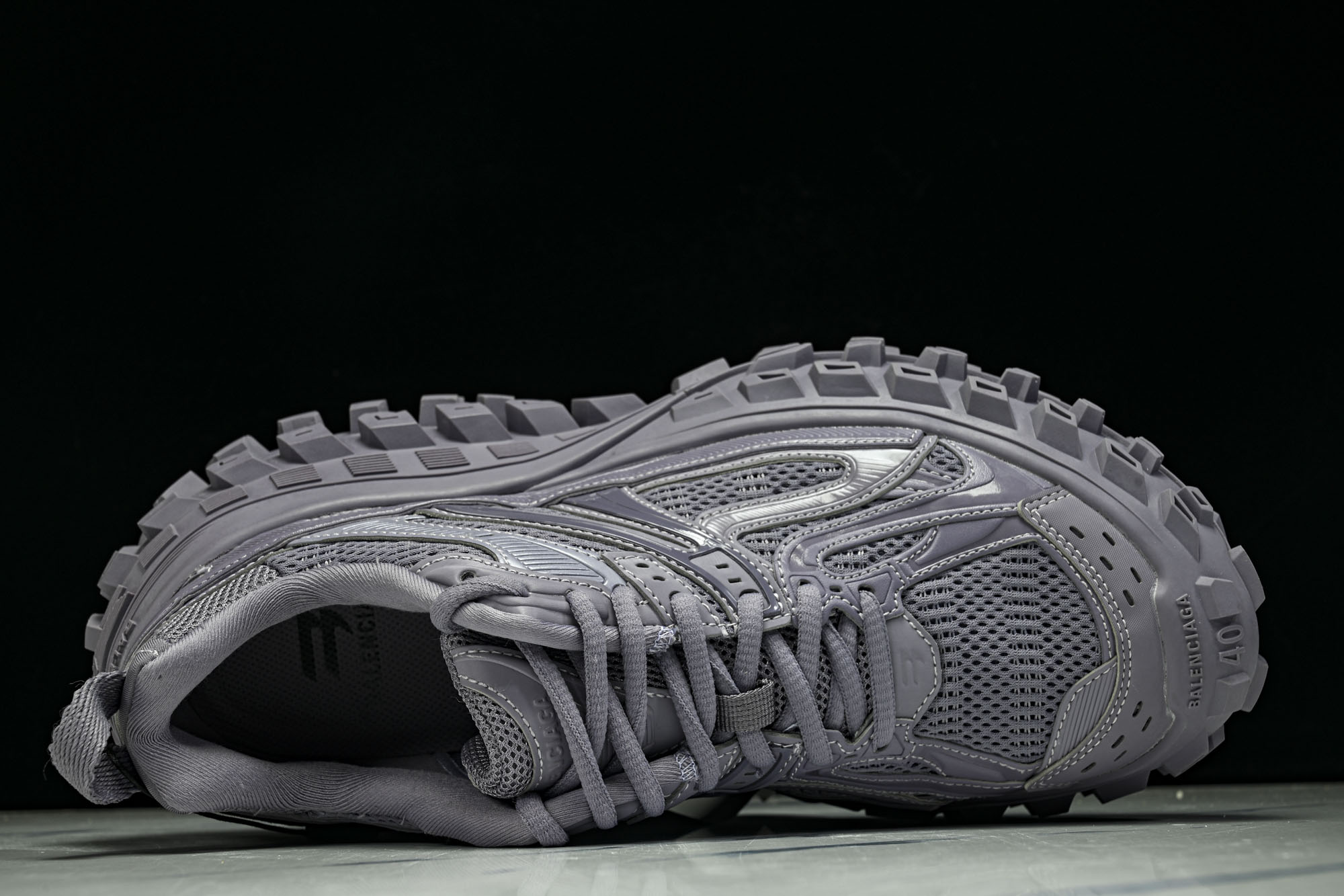 纯原 Balenciaga Defender Rubber Platform Sneakers 巴黎世家 轮胎鞋 紫色 