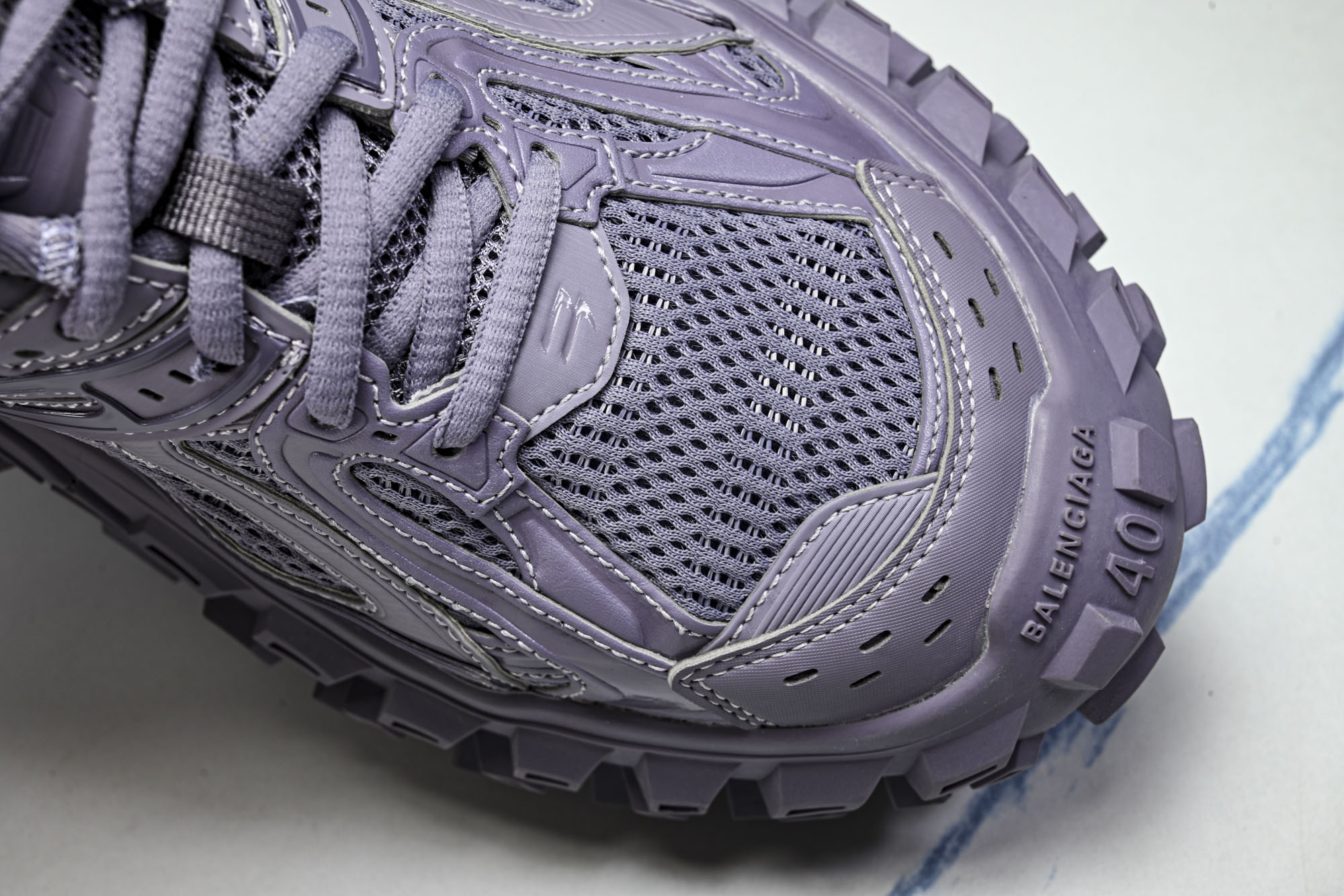 纯原 Balenciaga Defender Rubber Platform Sneakers 巴黎世家 轮胎鞋 紫色 