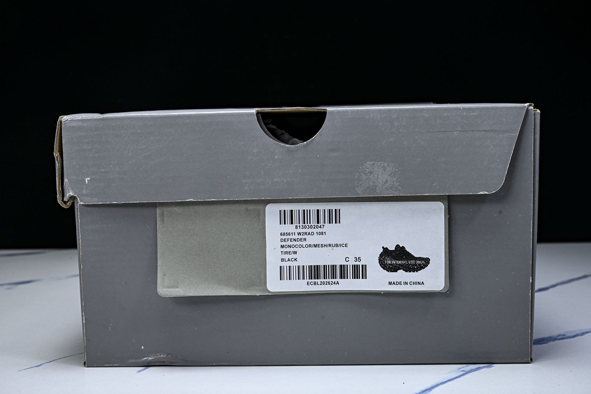纯原 Balenciaga Defender Rubber Platform Sneakers 巴黎世家 轮胎鞋 黑色铆