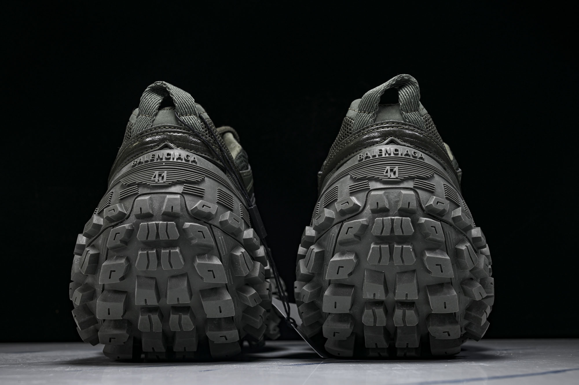 纯原Balenciaga Defender Rubber Platform Sneakers 巴黎世家 轮胎鞋深绿W2R