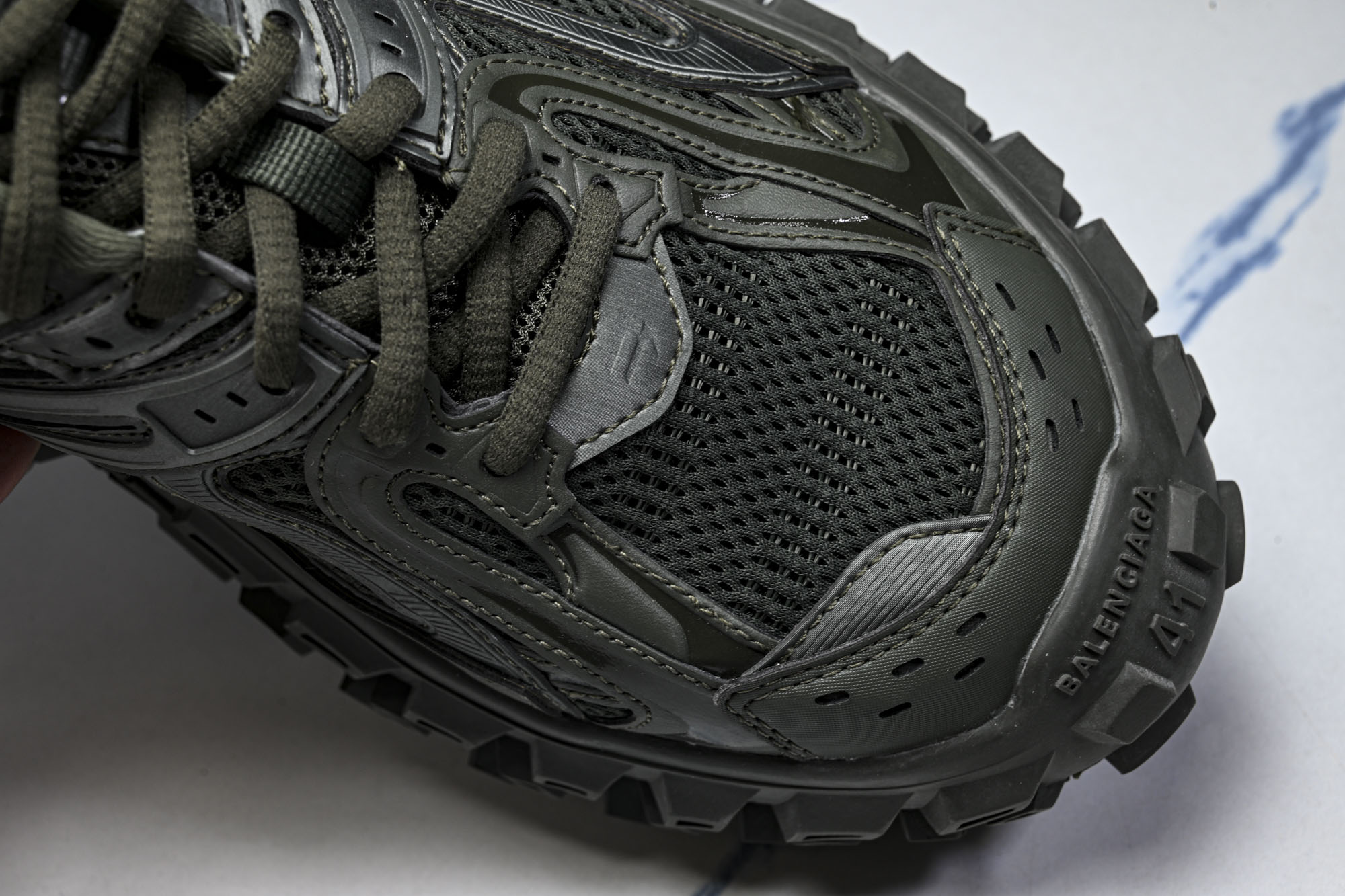纯原Balenciaga Defender Rubber Platform Sneakers 巴黎世家 轮胎鞋深绿W2R