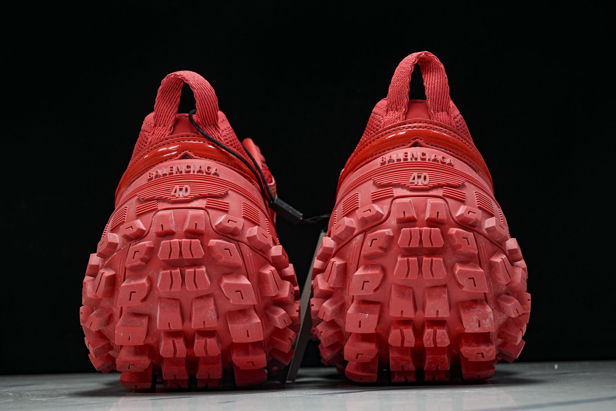 纯原Balenciaga Defender Rubber Platform Sneakers 巴黎世家 轮胎鞋红色W2R