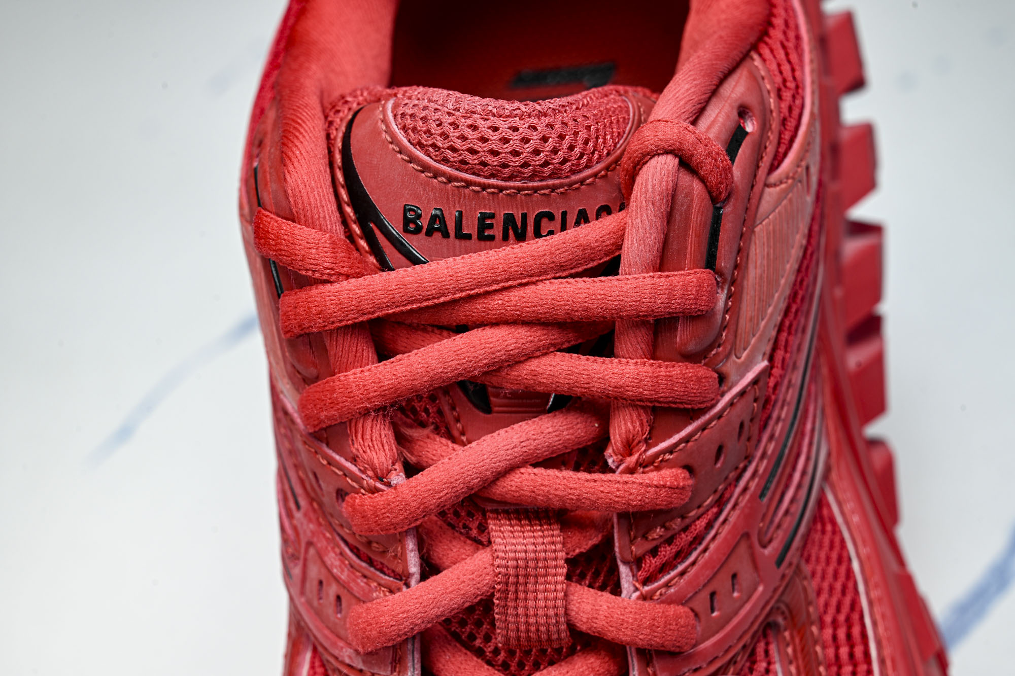 纯原Balenciaga Defender Rubber Platform Sneakers 巴黎世家 轮胎鞋红色W2R
