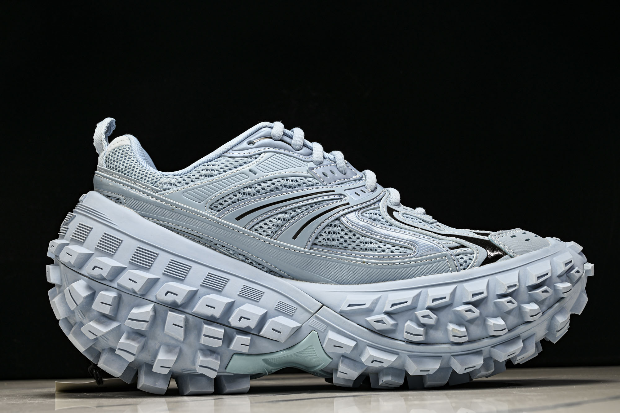 纯原Balenciaga Defender Rubber Platform Sneakers 巴黎世家 轮胎鞋蓝色W2R