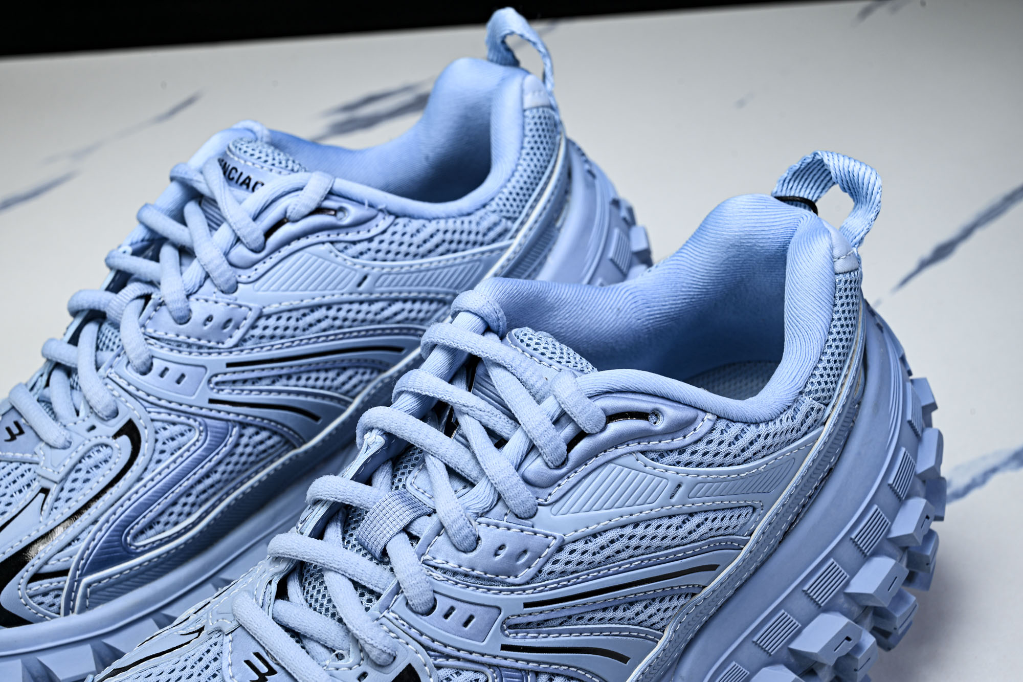 纯原Balenciaga Defender Rubber Platform Sneakers 巴黎世家 轮胎鞋蓝色W2R