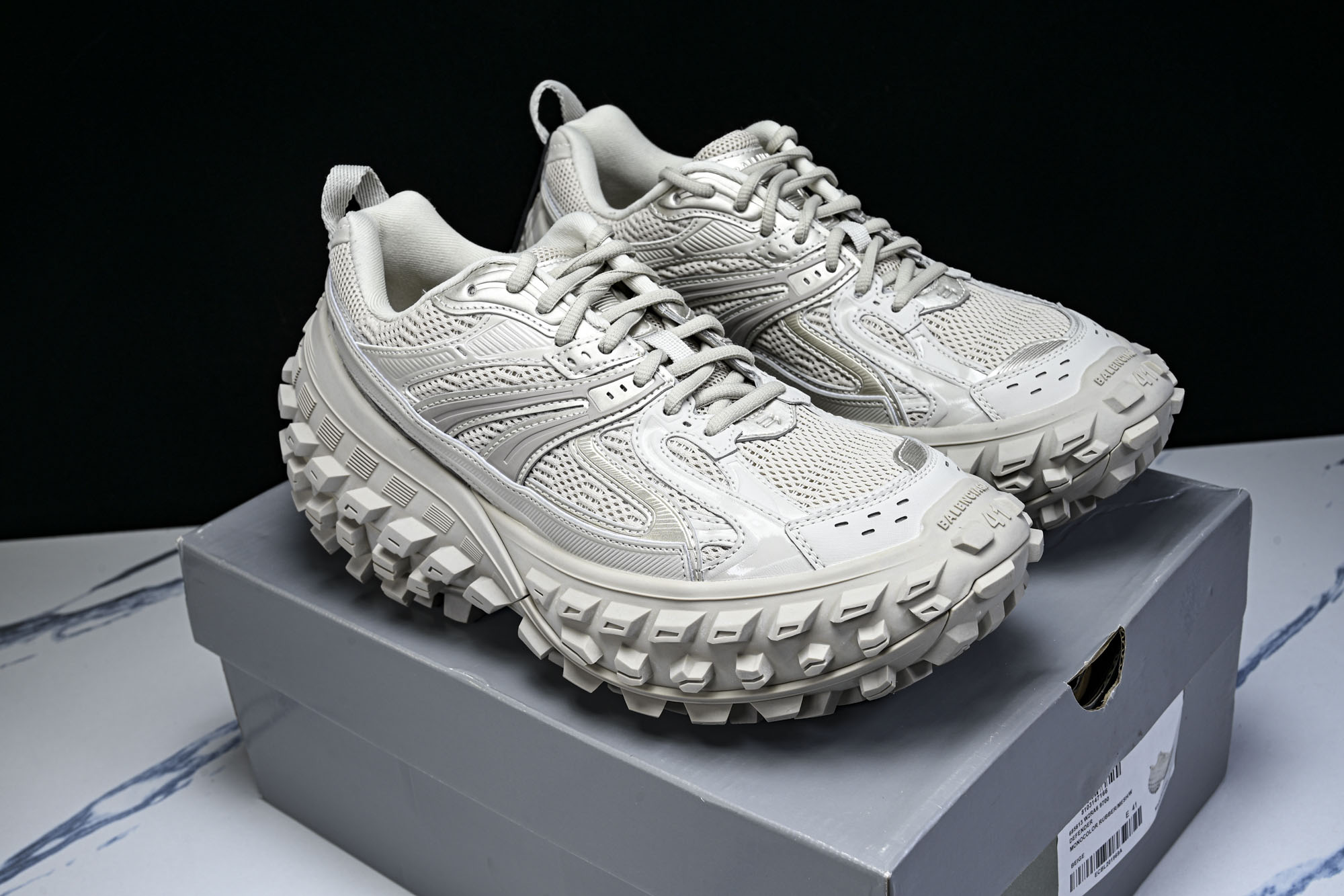 纯原Balenciaga Defender Rubber Platform Sneakers 巴黎世家 轮胎鞋谈棕色W2