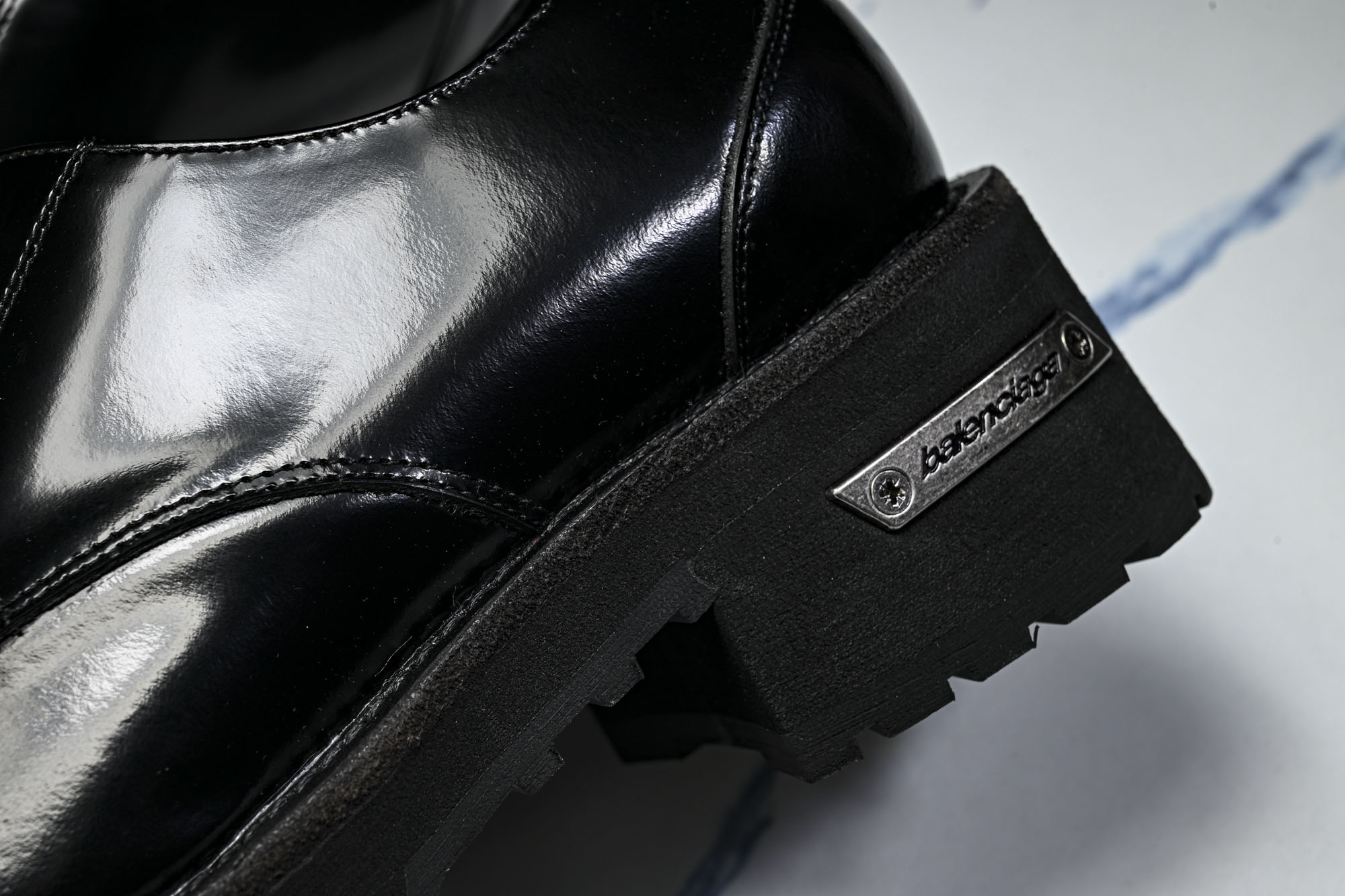 Balenciaga Venom Derby 德比鞋 黑色 WCBF1-1081 #YZ006 ✔️金属后跟德比皮鞋 独