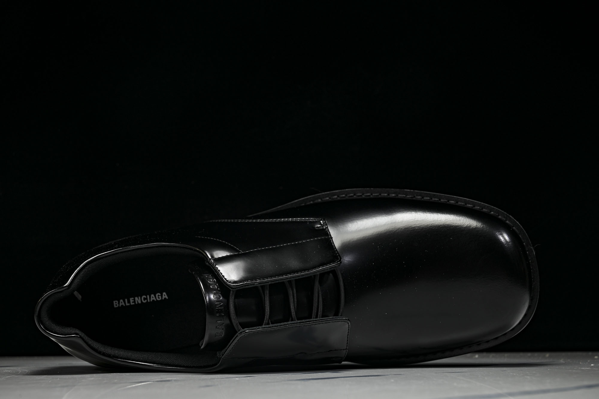 Balenciaga 巴黎世家 Comfy 男士牛皮方头 B标套脚乐福休闲皮鞋 #YZ021-1 【WC.顶级】原标原盒