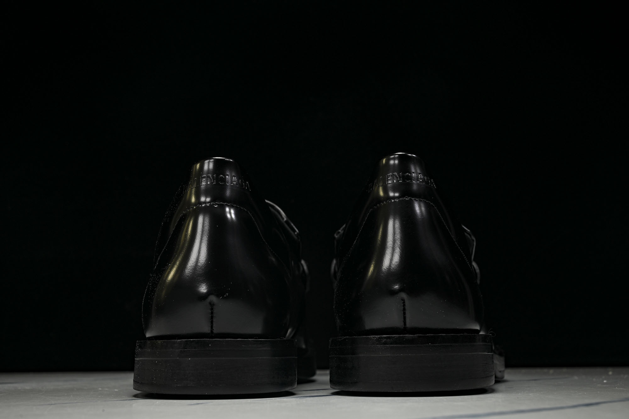 Balenciaga 巴黎世家 Comfy 男士牛皮方头 B标套脚乐福休闲皮鞋_2 #YZ021-1 【WC.顶级】 原
