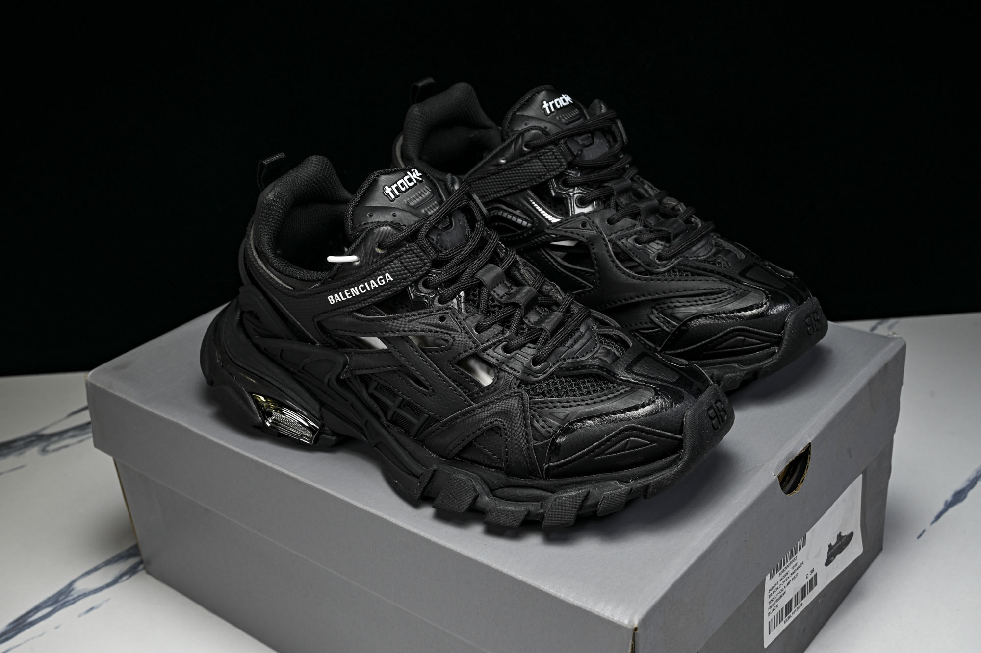 纯原 Balenciaga Track.2 4.0 巴黎世家四代潮流跑鞋W2GN1-1000 #YZ018-5 尺码:3