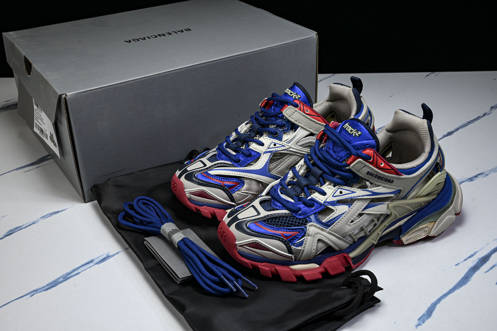 纯原 Balenciaga Track.2 4.0 巴黎世家四代潮流跑鞋W2GN2-8570 #YZ018-5 原标原盒