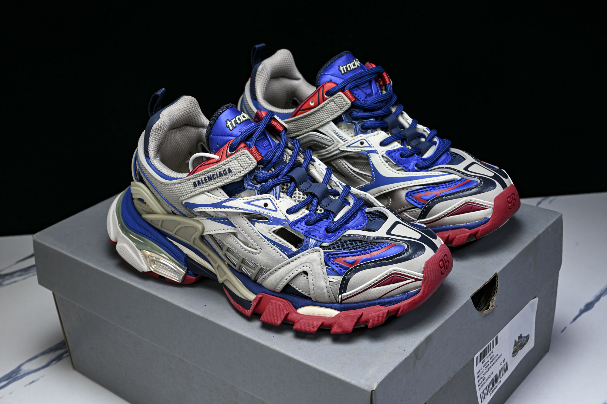 纯原 Balenciaga Track.2 4.0 巴黎世家四代潮流跑鞋W2GN2-8570 #YZ018-5 原标原盒
