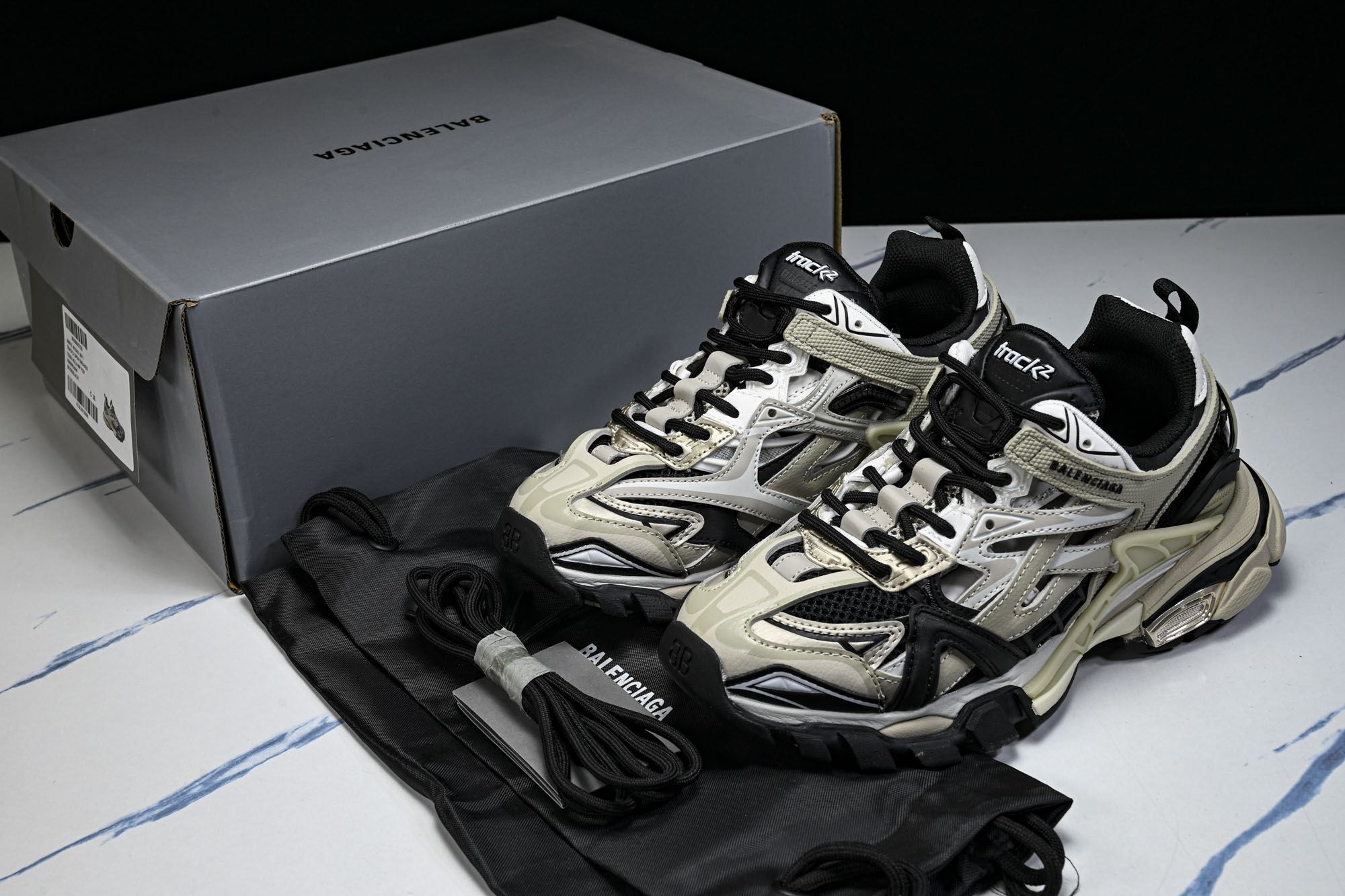纯原 Balenciaga Track.2 4.0 巴黎世家四代潮流跑鞋W2GN3-1285_2 #YZ018-5 原标