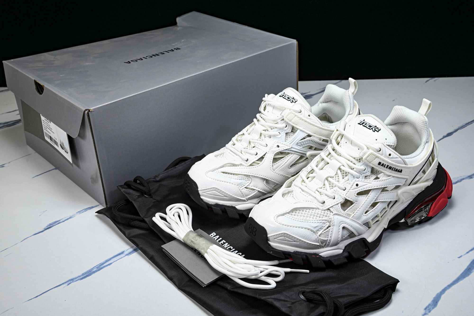 纯原 Balenciaga Track.2 4.0 巴黎世家四代潮流跑鞋W2GN3-9610 #YZ018-5 原标原盒