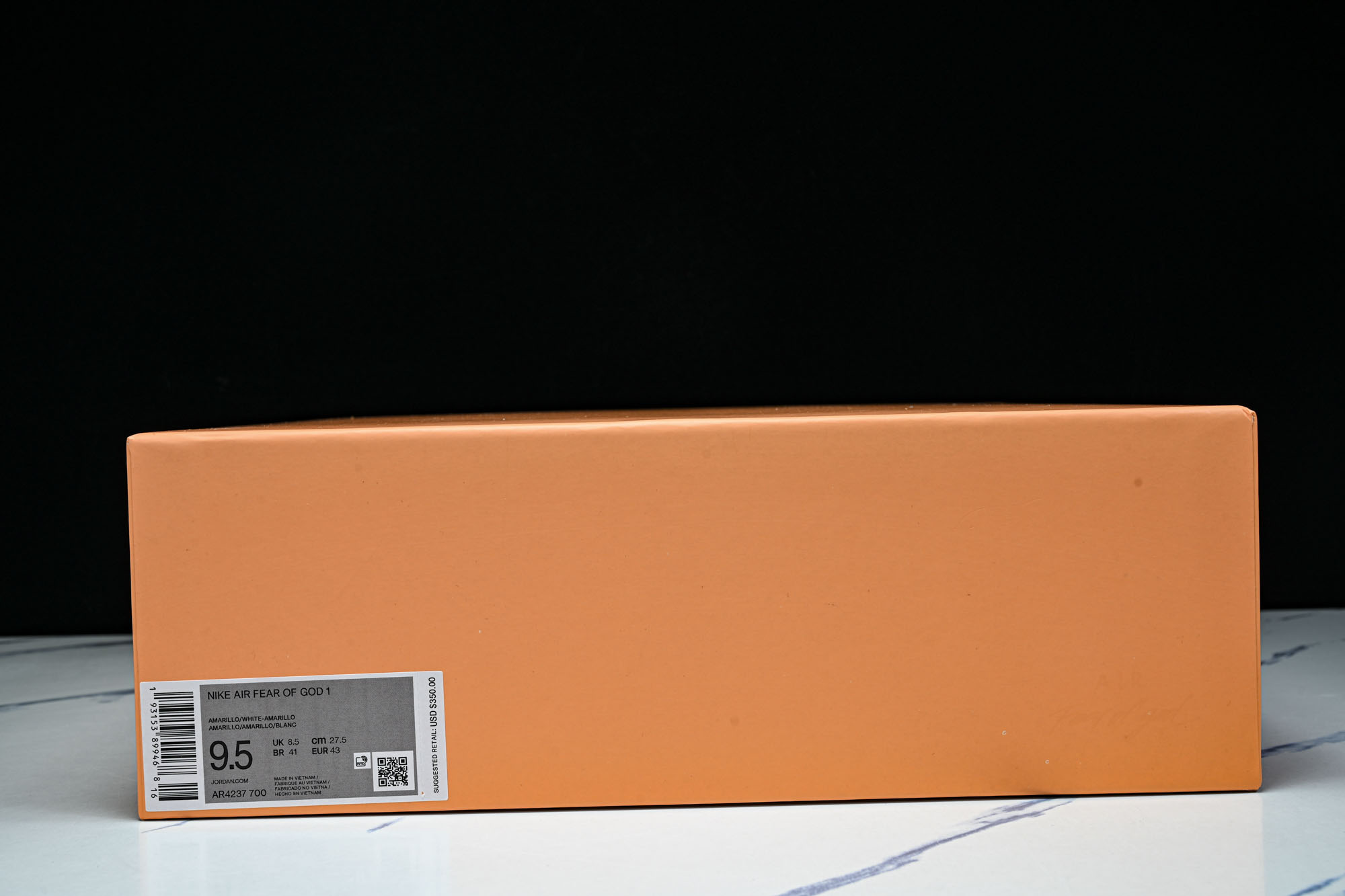 纯原 NK Air Fear Of God 1 Orange Pulse 橙色 AR4237-800 #YZ002-3 