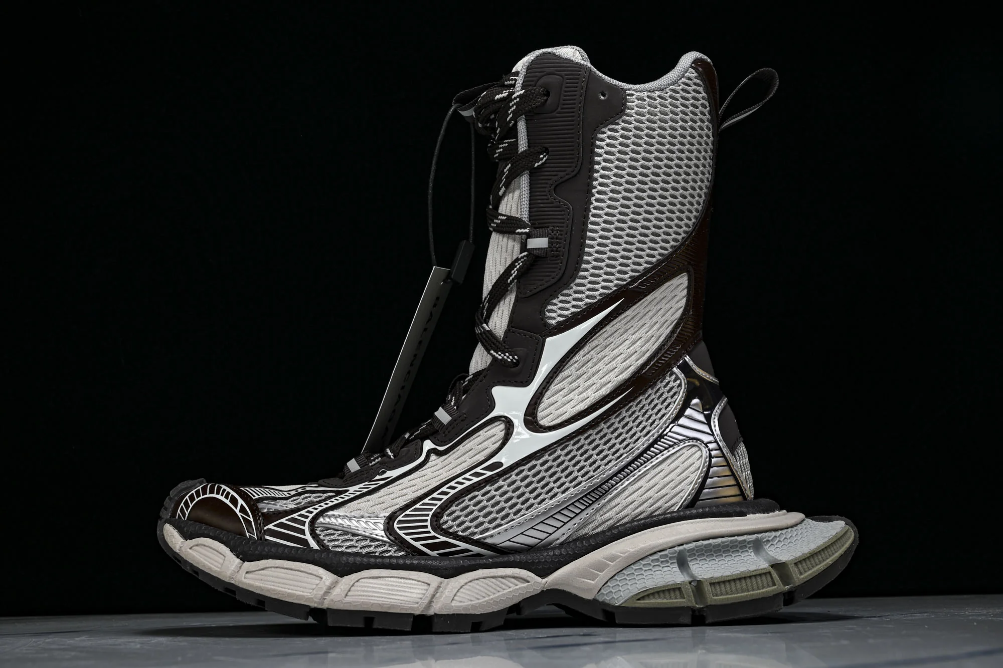 Balenciaga 巴黎世家3XL高帮靴 咖啡 W3XL1-1000 #YZ000 【G5.纯原】Balenciaga