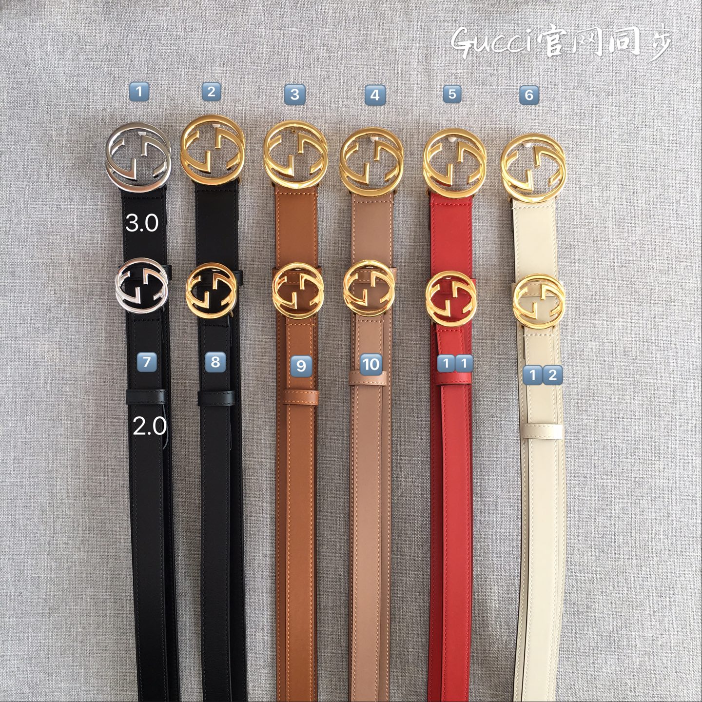 古·奇 2.0CM 专柜在售爆款 👏👏👏 感谢客户反馈实拍图，顶级货 自己看细节 3.0CM都有货 码数