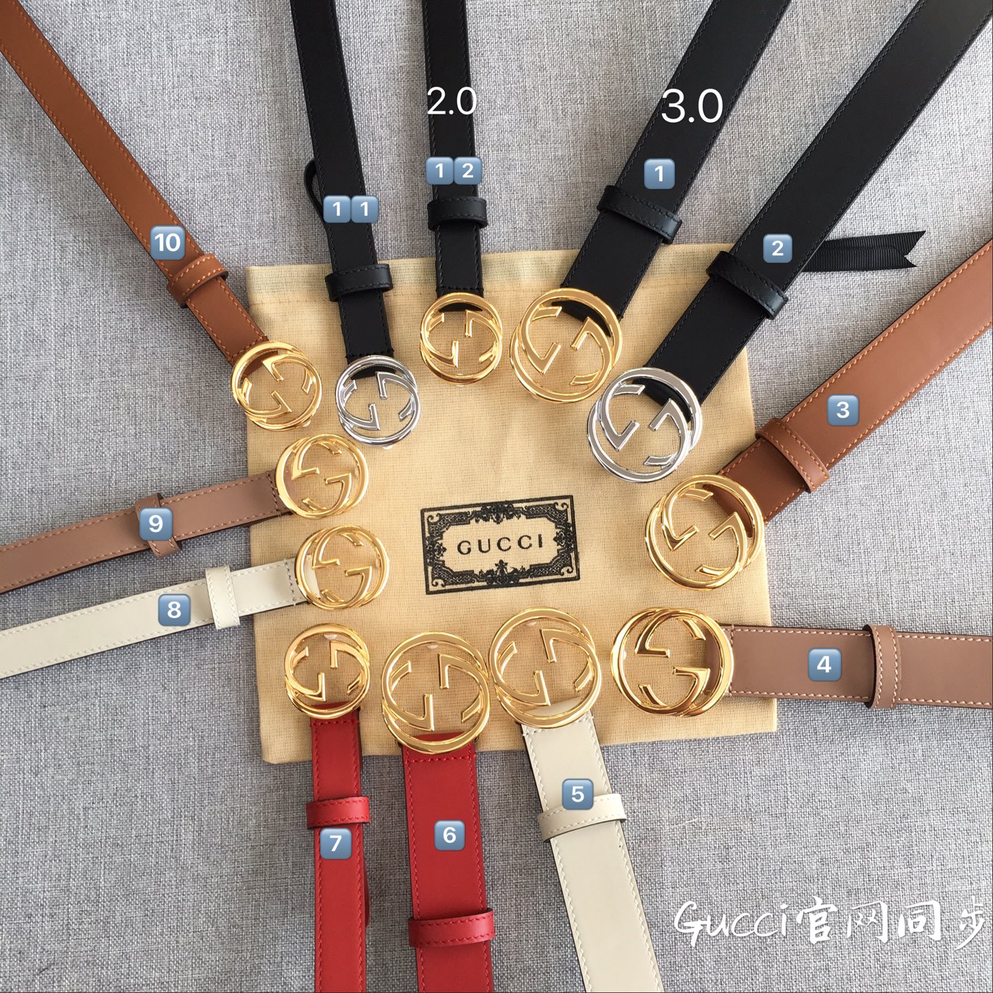 古·奇 3.0CM 专柜在售爆款 👏👏👏 感谢客户反馈实拍图，顶级货 自己看细节 2.0CM都有货 码数