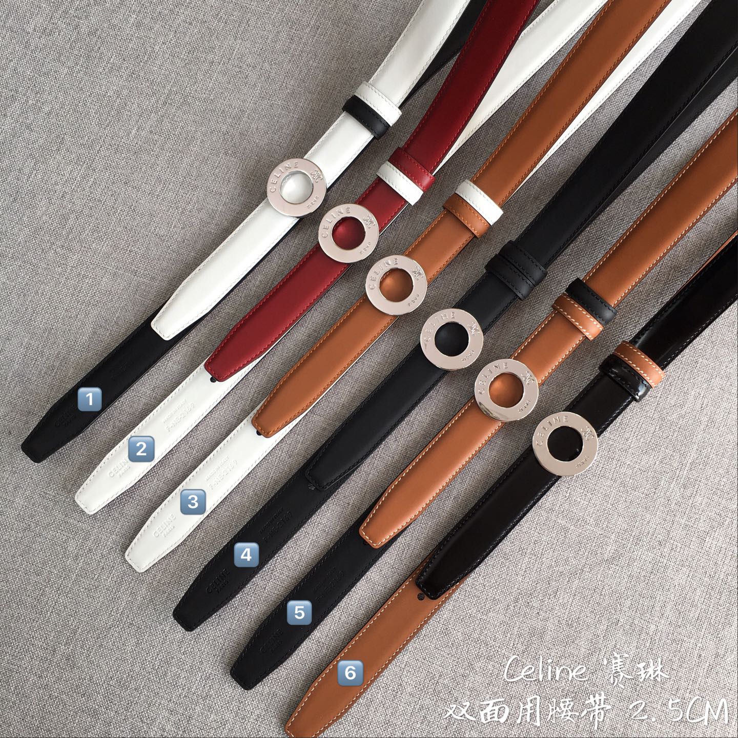 塞·林 女款2.5CM 都有货 码数齐单皮45/一套80不带盒 塞·林 女款专柜在售爆款