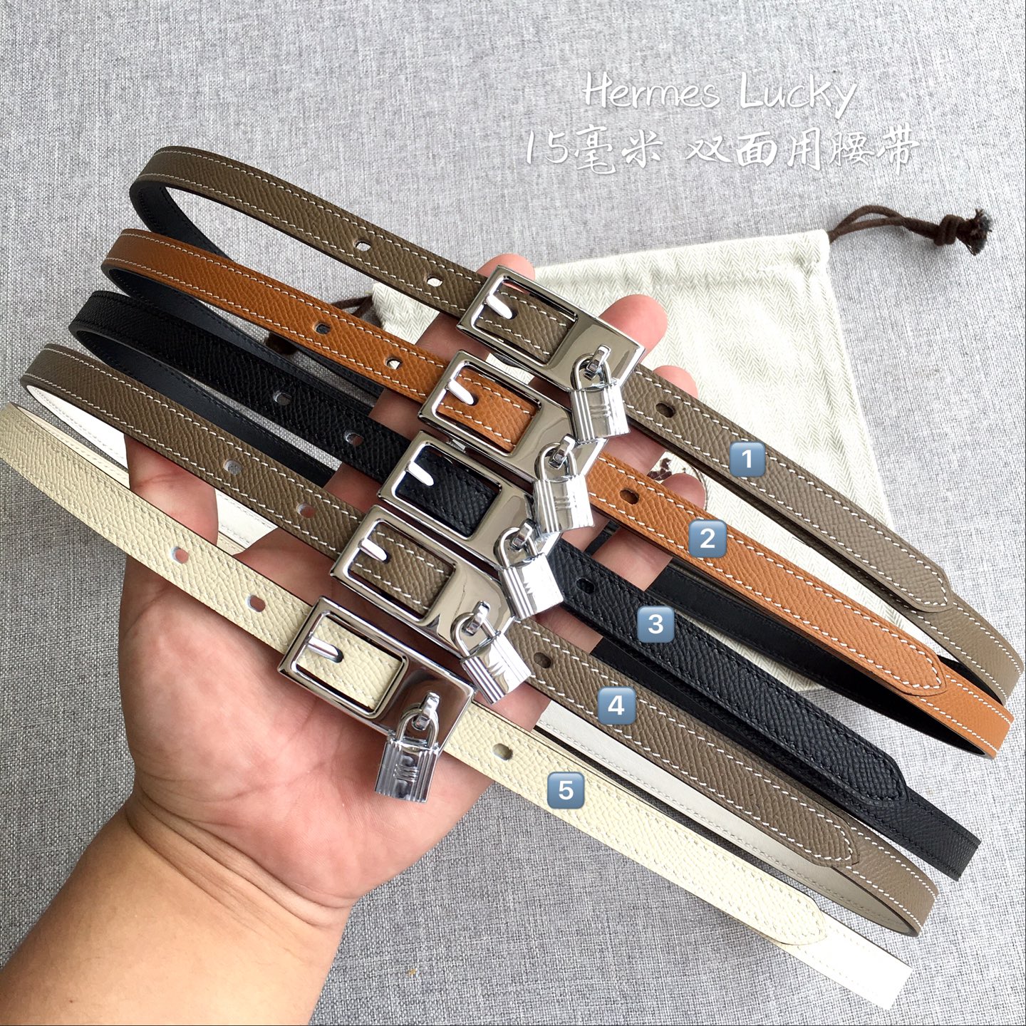 爱·马·仕 Lucky专柜在售爆款 👏👏👏 感谢客户反馈实拍图，顶级货 自己看细节 1.5CM 都有货 