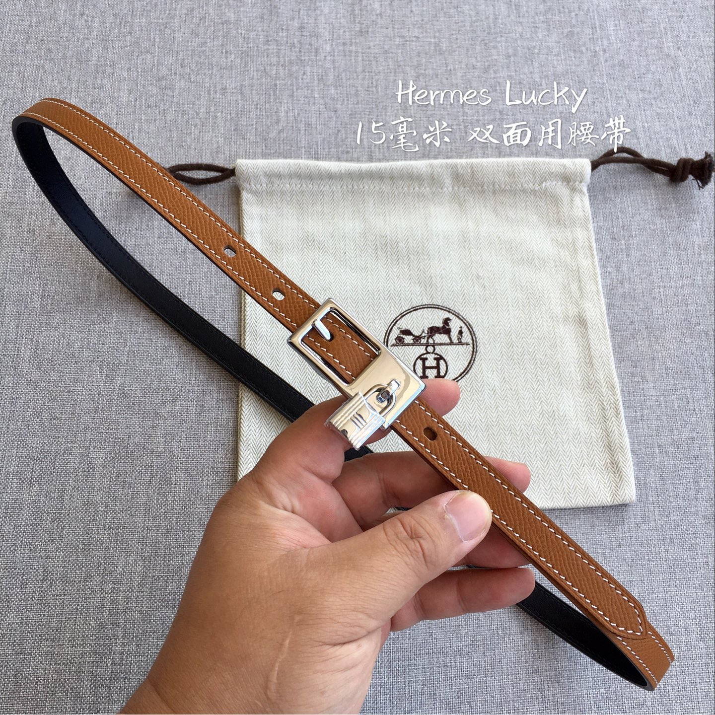 爱·马·仕 Lucky专柜在售爆款 👏👏👏 感谢客户反馈实拍图，顶级货 自己看细节 1.5CM 都有货 