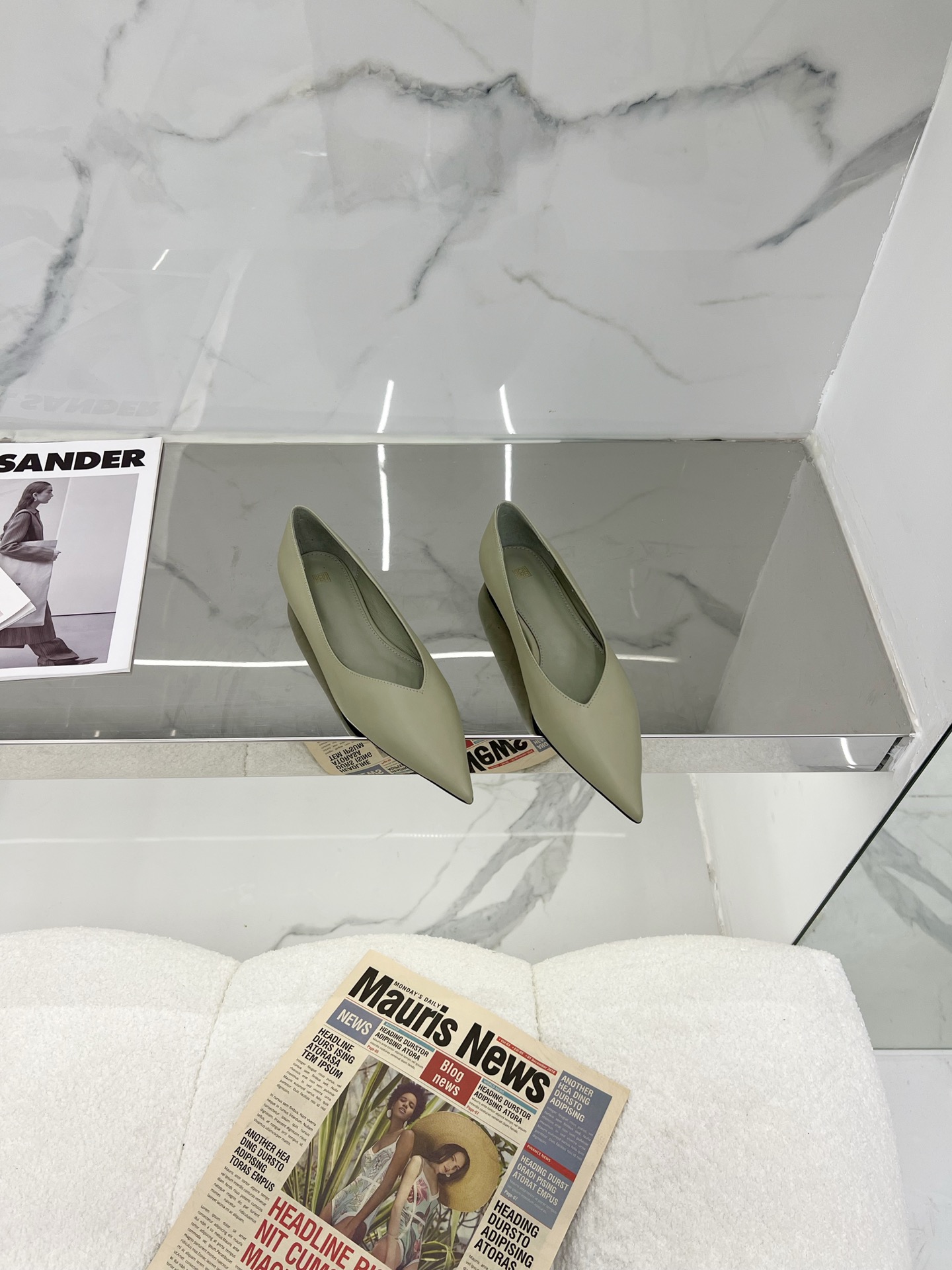 Luxurious Pointy Shoes with Cattle and Sheep Skin, Tailor-Made Calves, Original Design - 图片 2