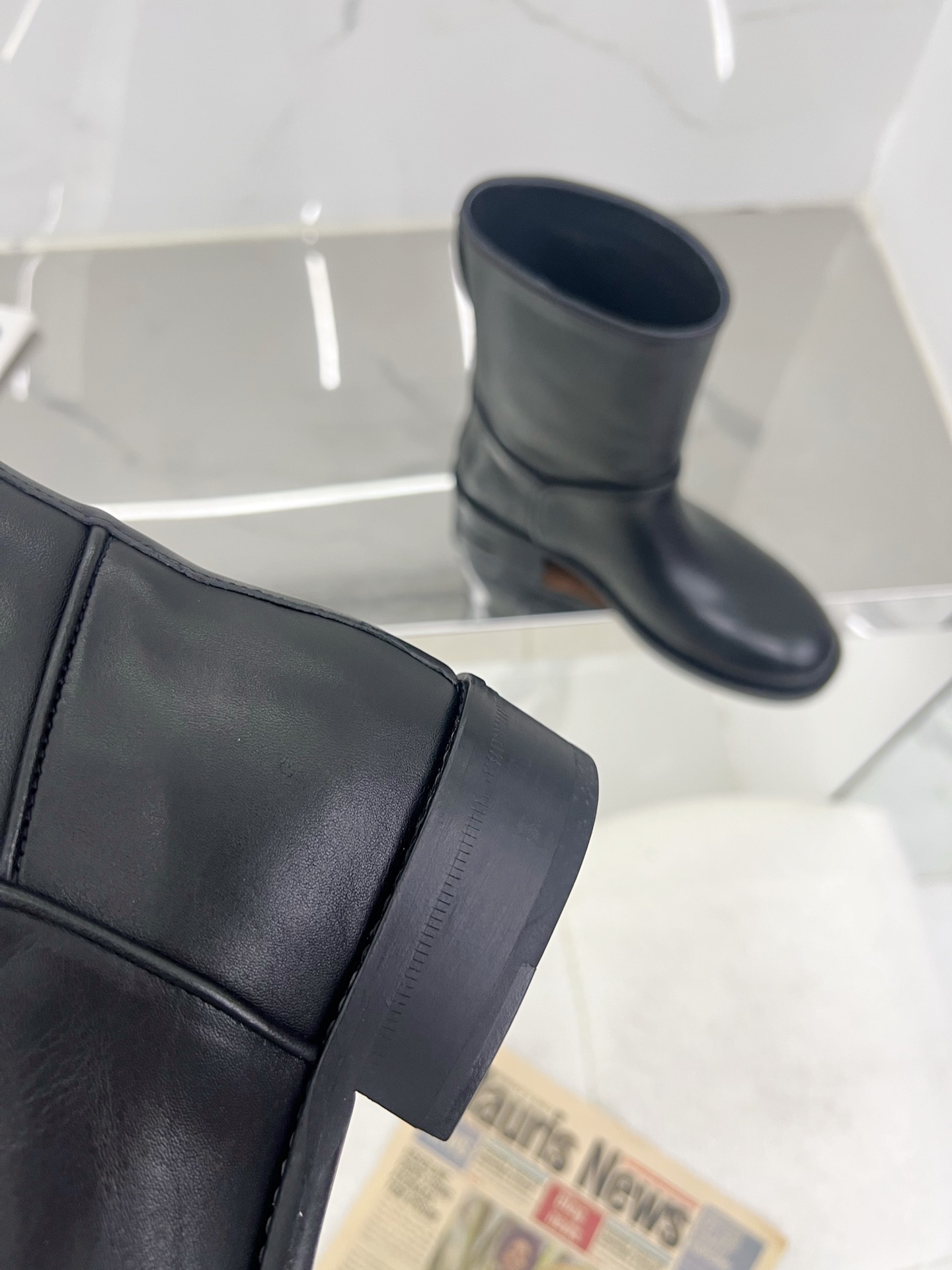 R*w 2024/sss Round Head Short Boots: Custom Cattle and Sheep Skin, Italian Quality - 图片 4
