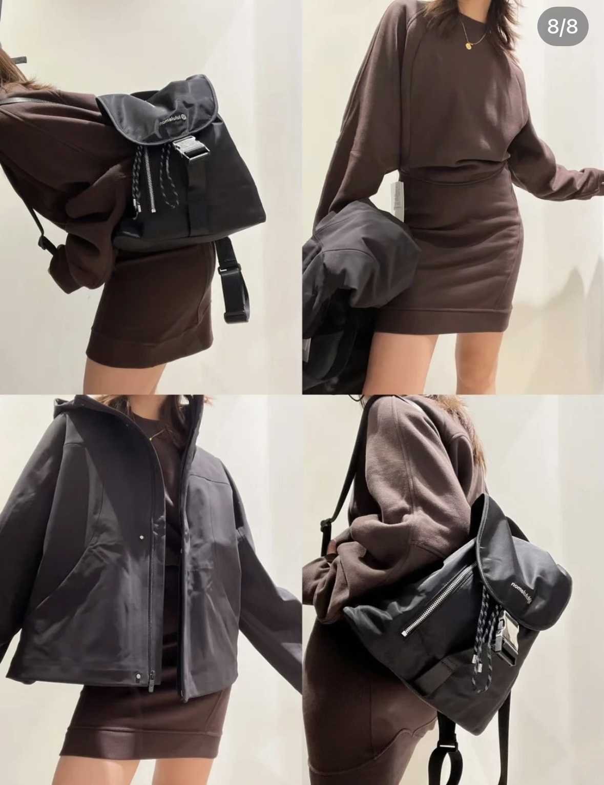 A stylish and functional backpack designed for year-round versatility - Comprehensive 8