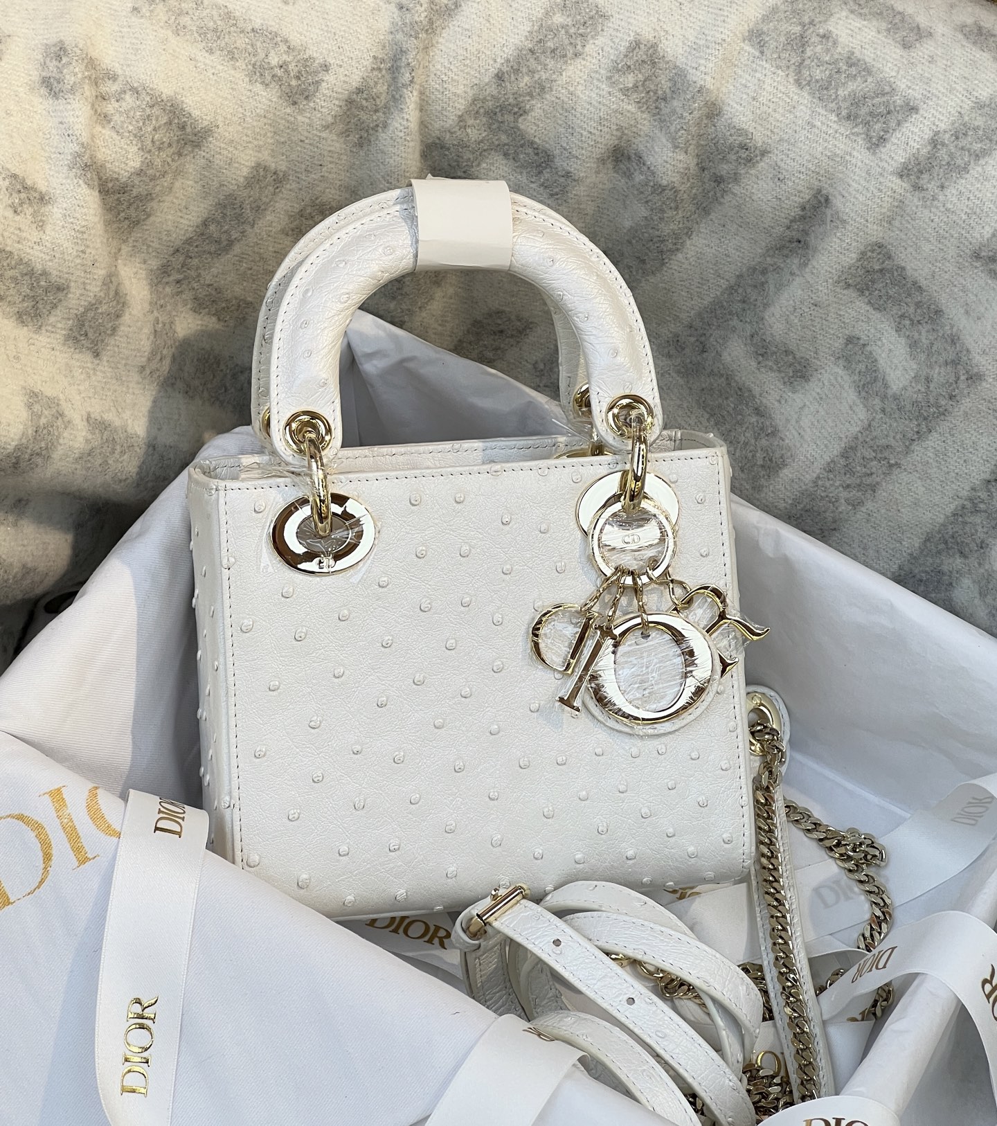 NO:700483,Ostrich three grids, pearlescent white/gold buckle in stock, Hermes, hermes, Hermes,19860909鸵鸟三格,珠光白/金扣 现货,爱马仕,hermes,Hermes,,Bag