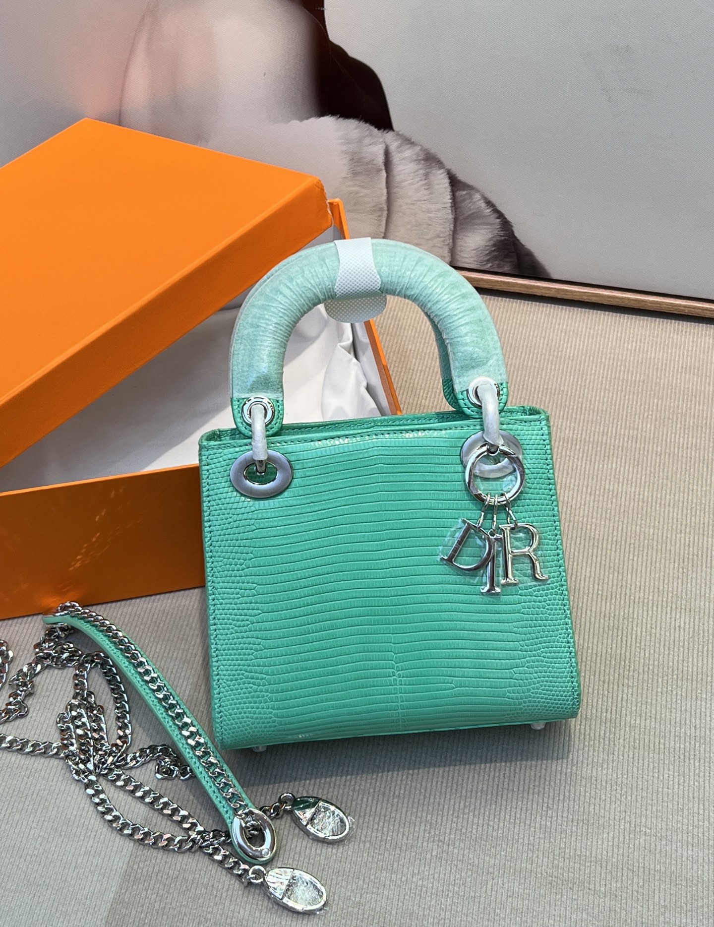 NO:700096,Dior Dior lizard three compartments, imperial green/silver buckle,, dior, dior, Hermes,19860909Dior迪奥蜥蜴三格,帝王绿/银扣,,dior,dior,Hermes,,Bag