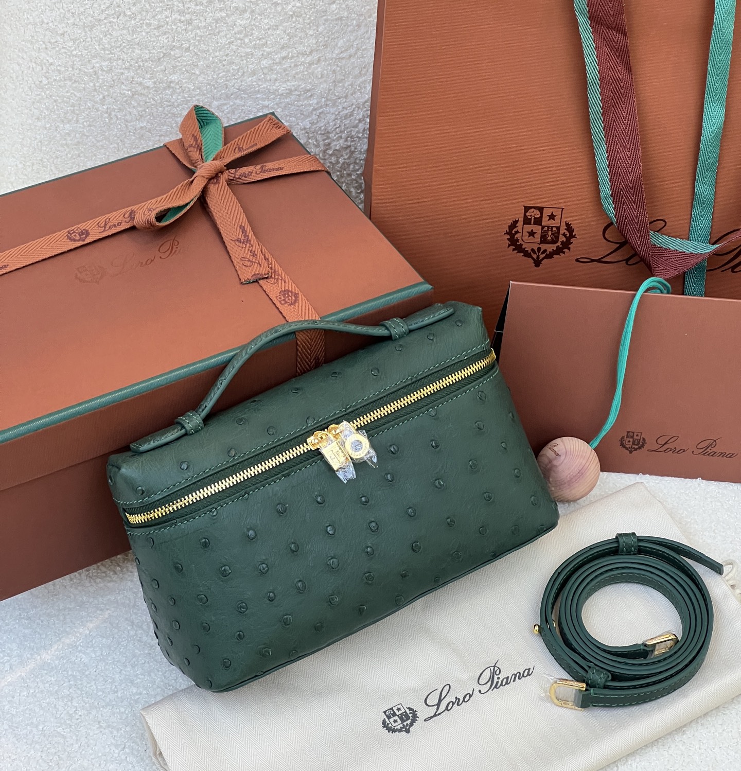 NO:700152,Ostrich skin l small size, cypress green/gold buckle in stock, loro piana,ostrich skin,Hermes,19860909鸵鸟皮l小号,松柏绿/金扣 现货,,loro piana,ostrich skin,Hermes,,Bag