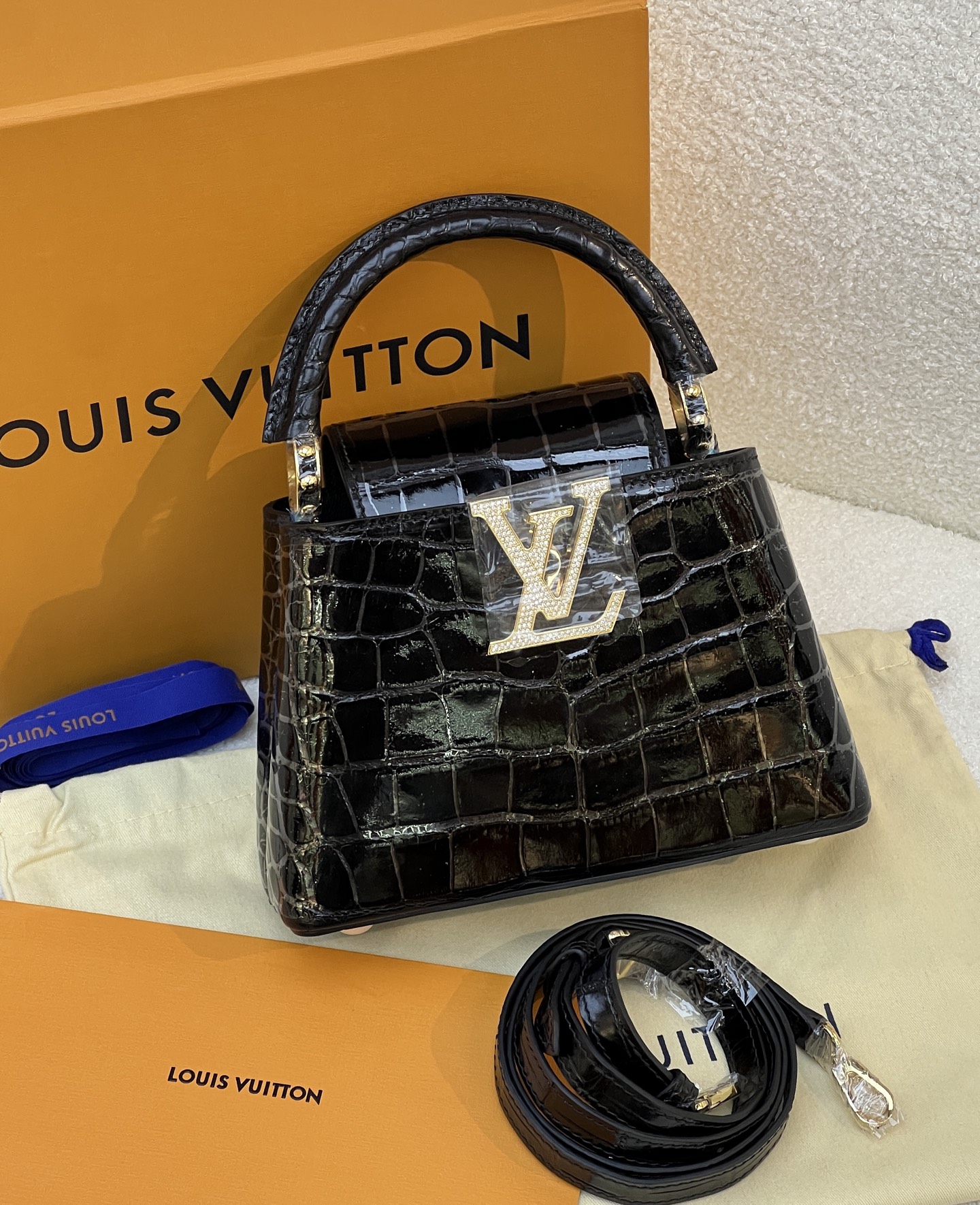 NO:763887,Shiny America v21, black gold diamond buckle in stock, Hermes,19860909亮面美洲v21,黑金钻扣 现货,,Hermes,,Bag