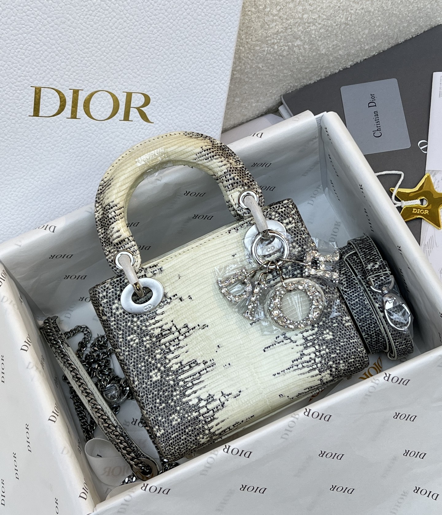 NO:700077,Dior Dior Lizard three-part, original flower/big diamond buckle,, dior, dior, Hermes,19860909Dior迪奥蜥蜴三格,原花/大钻扣,,dior,dior,Hermes,,Bag