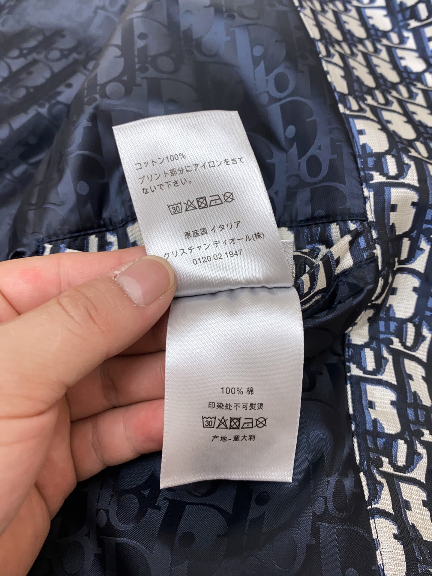 Dior Oblique Patterned Windbreaker Jacket with Hood and Sleeve Pocket 7 i1757047383253 1243 0 7