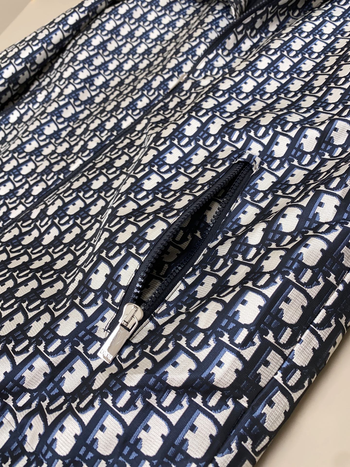 Dior Oblique Patterned Windbreaker Jacket with Hood and Sleeve Pocket 9 i1757047384137 547 0 8